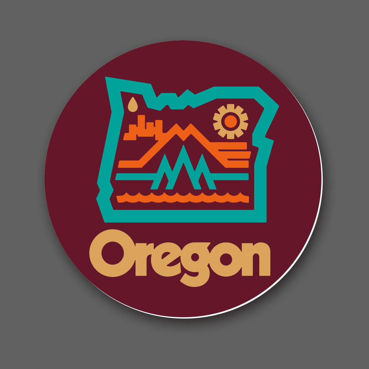 DDC-081 “Oregon Oh Yeah - Maroon” Decal
