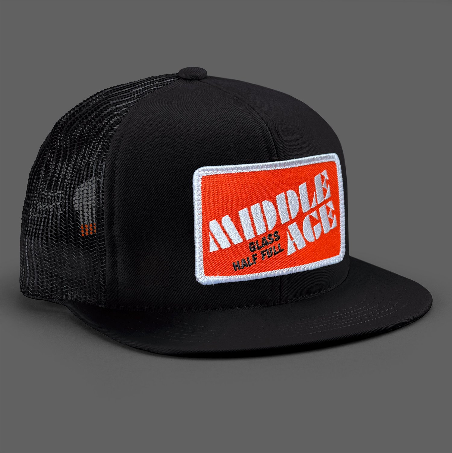 DDC-340 “Middle Age Angle Black/Black Mesh” Action Cap — Draplin Design  North America