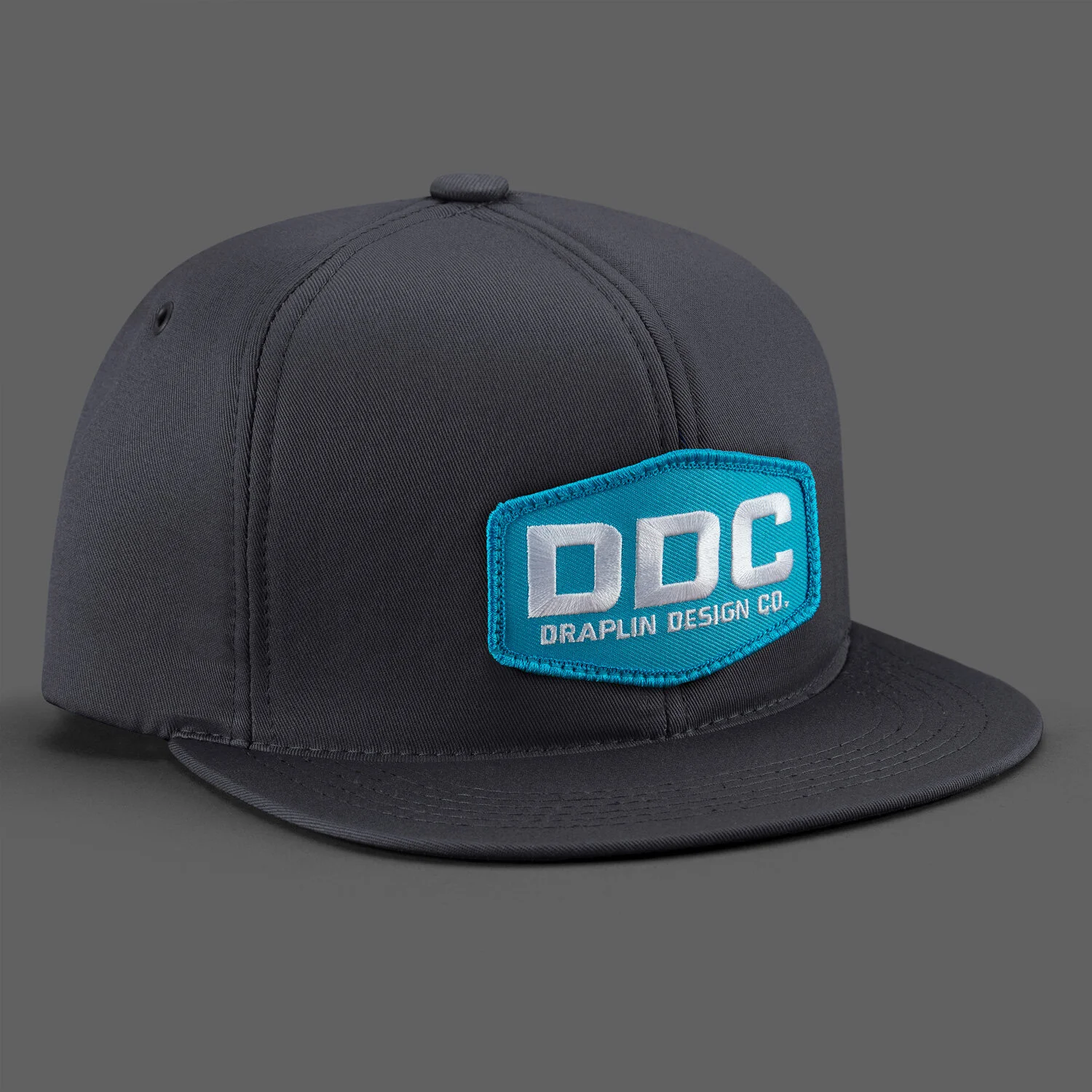 DDC-001 “DDC - Charcoal 6-Panel Foam” Action Cap — Draplin Design 