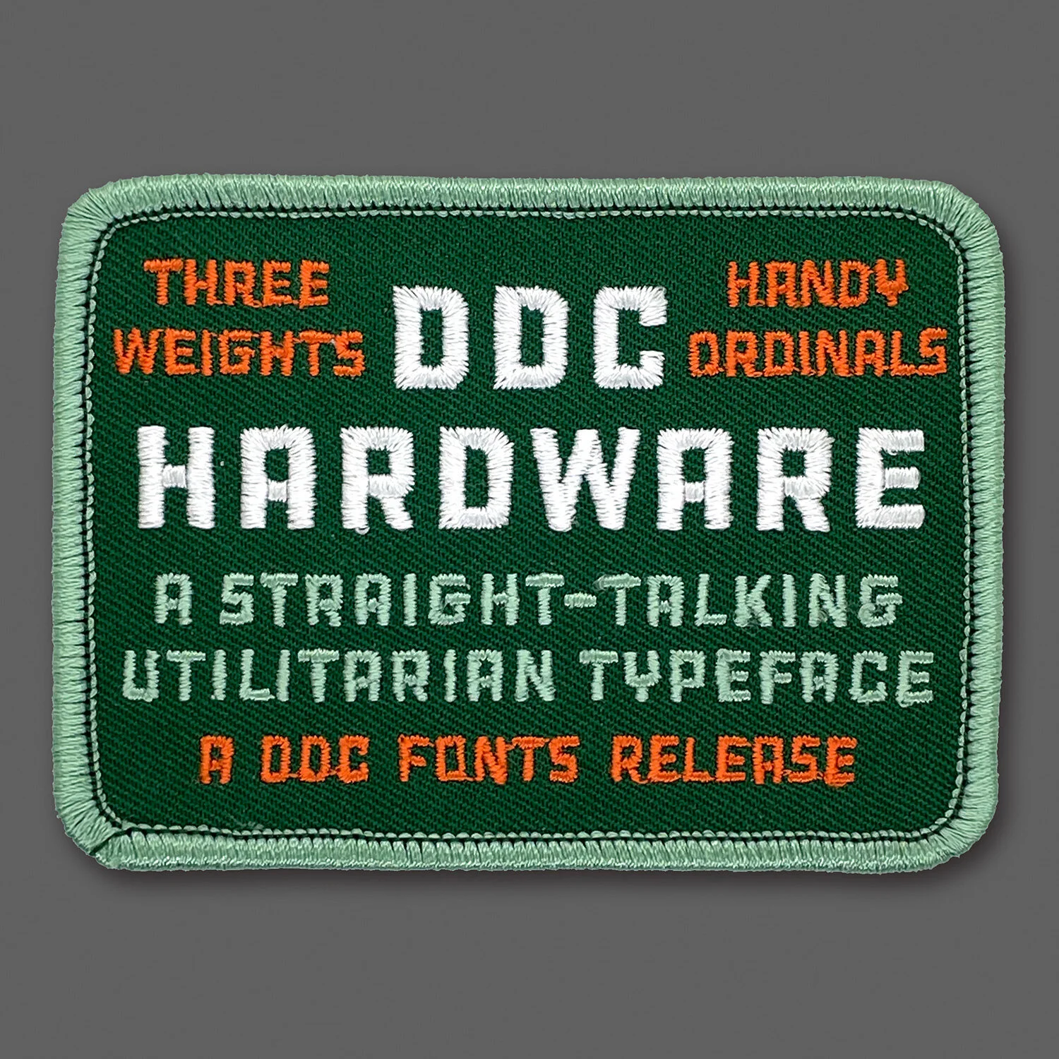 DDC-149 “DDC-Hardware - Deep Green” Souvenir Patch