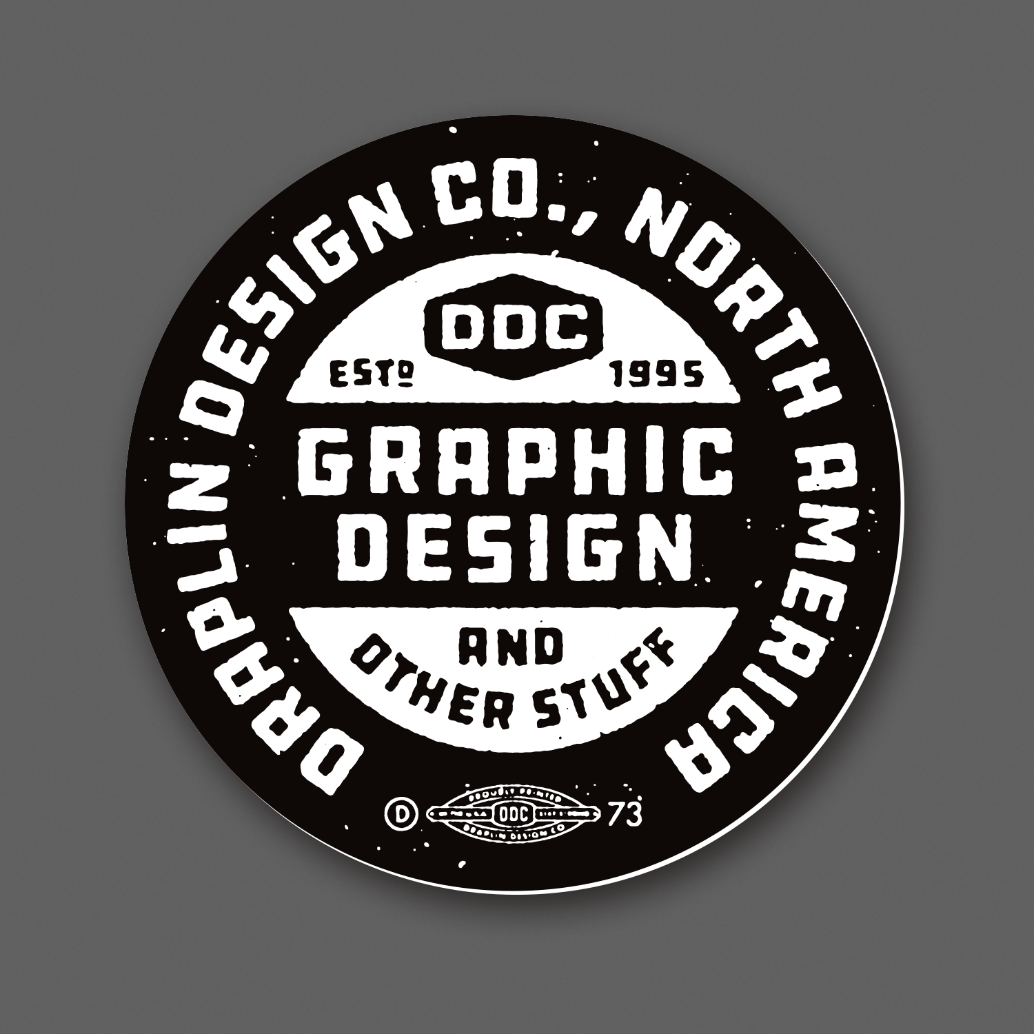 DDC-144 “DDC Other Stuff - Black/White” Decal