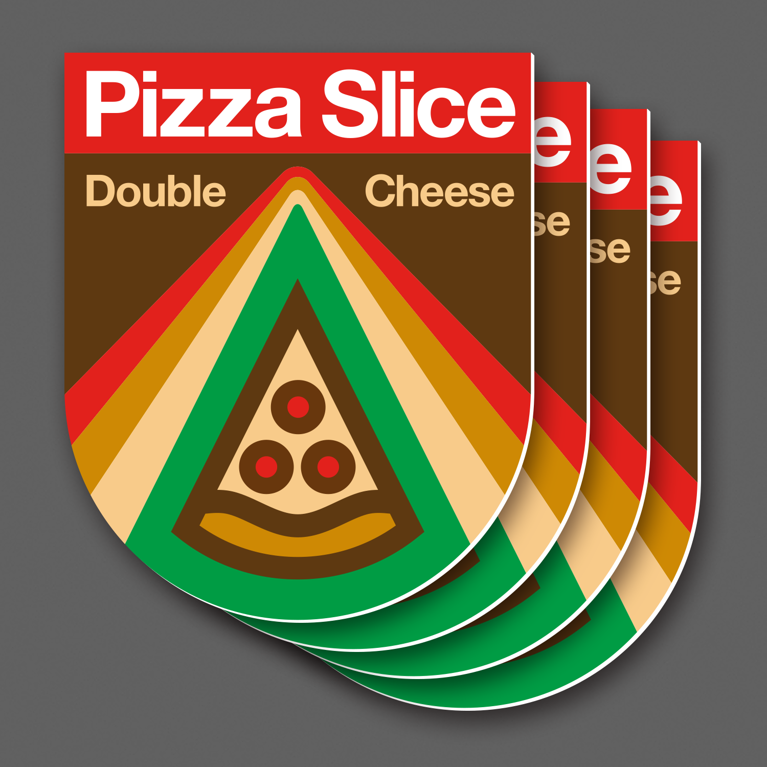 DDC-189 “Pizza Slice 4-Pack” Decal Set