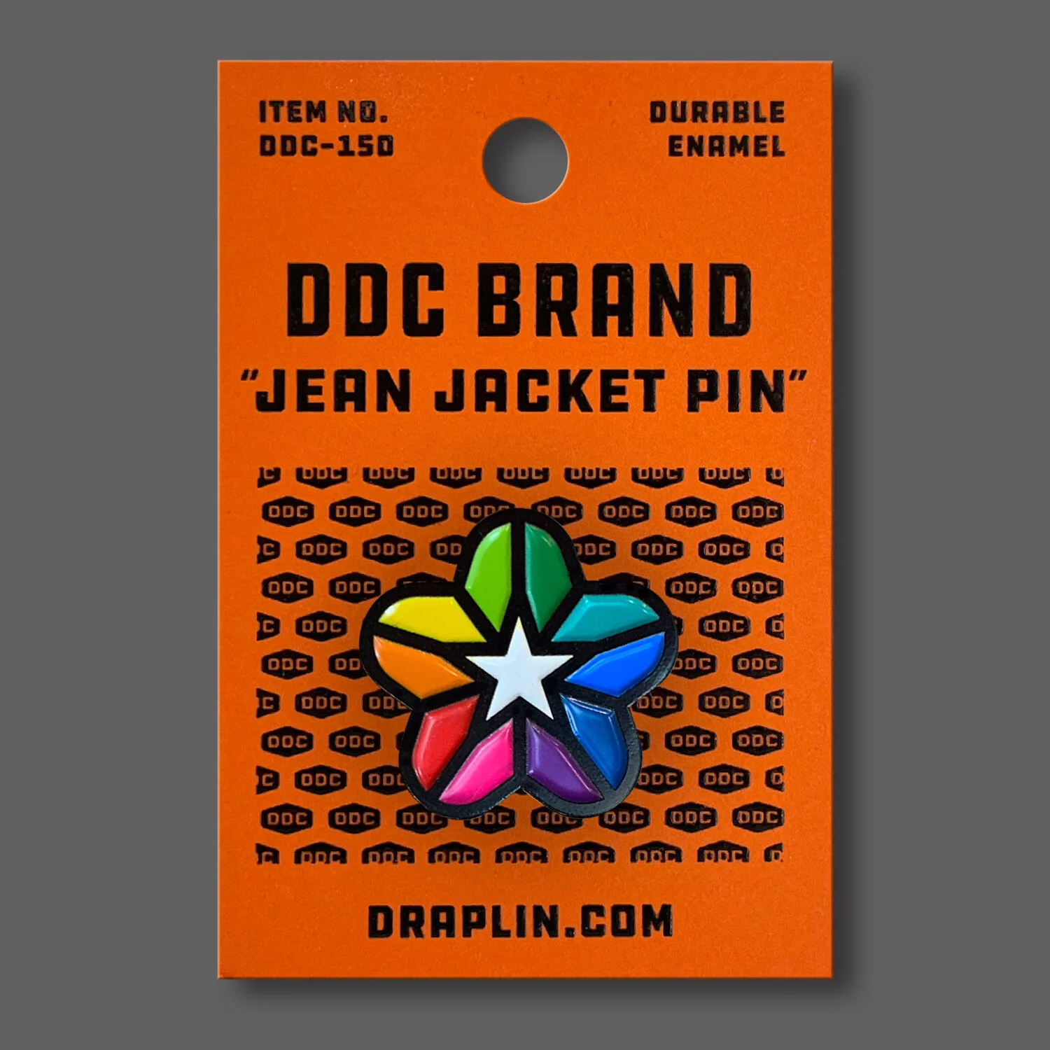 DDC-207 “More Color Spectrum Star” Jean Jacket Pin