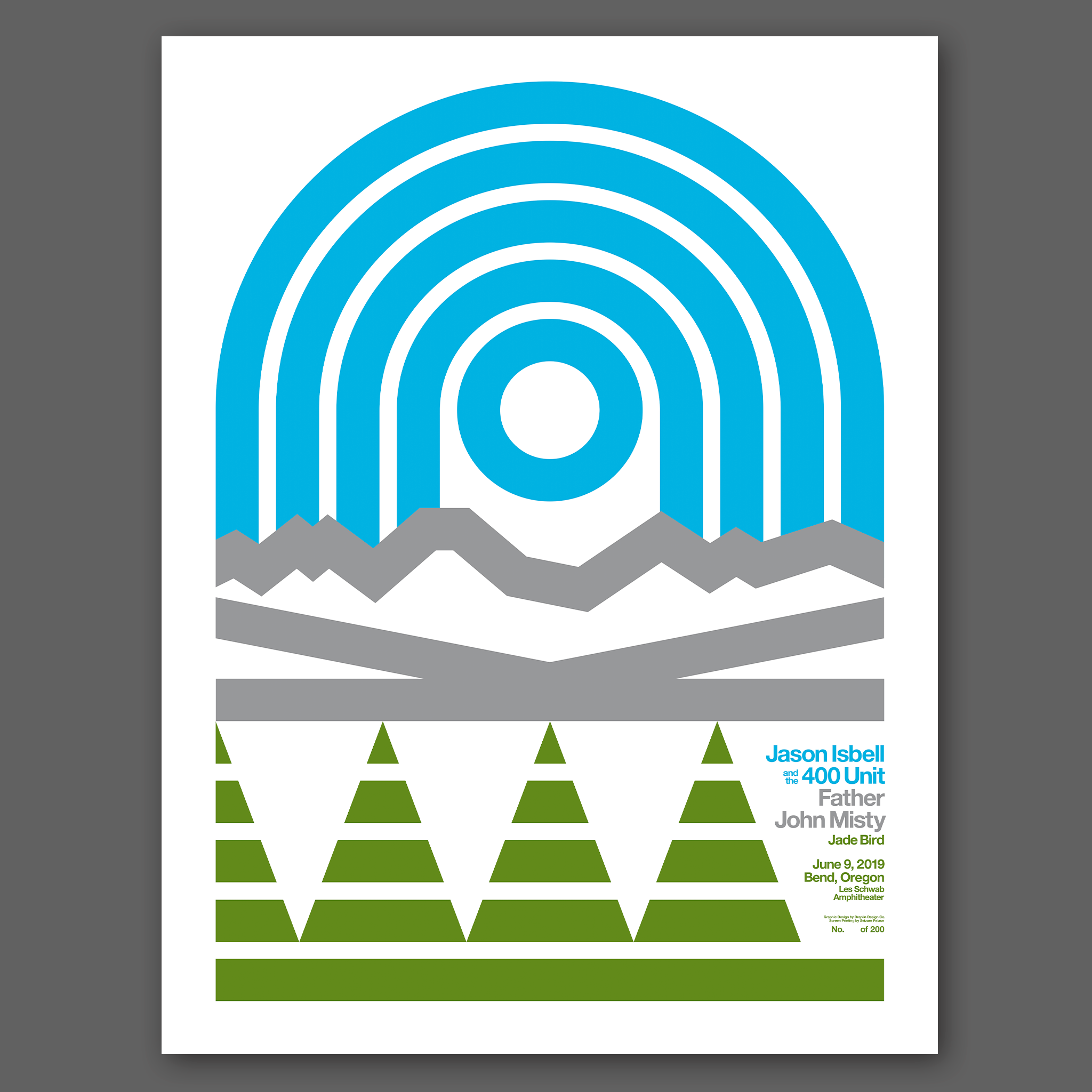 DDC-057 “Jason Isbell / Father John Misty, Bend, 6/9/2019” Poster