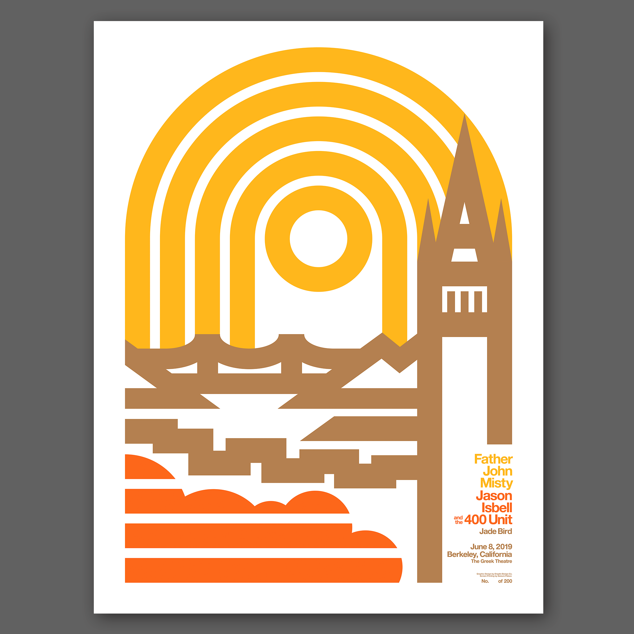 DDC-057 “Jason Isbell / Father John Misty, Berkeley, 6/8/2019” Poster