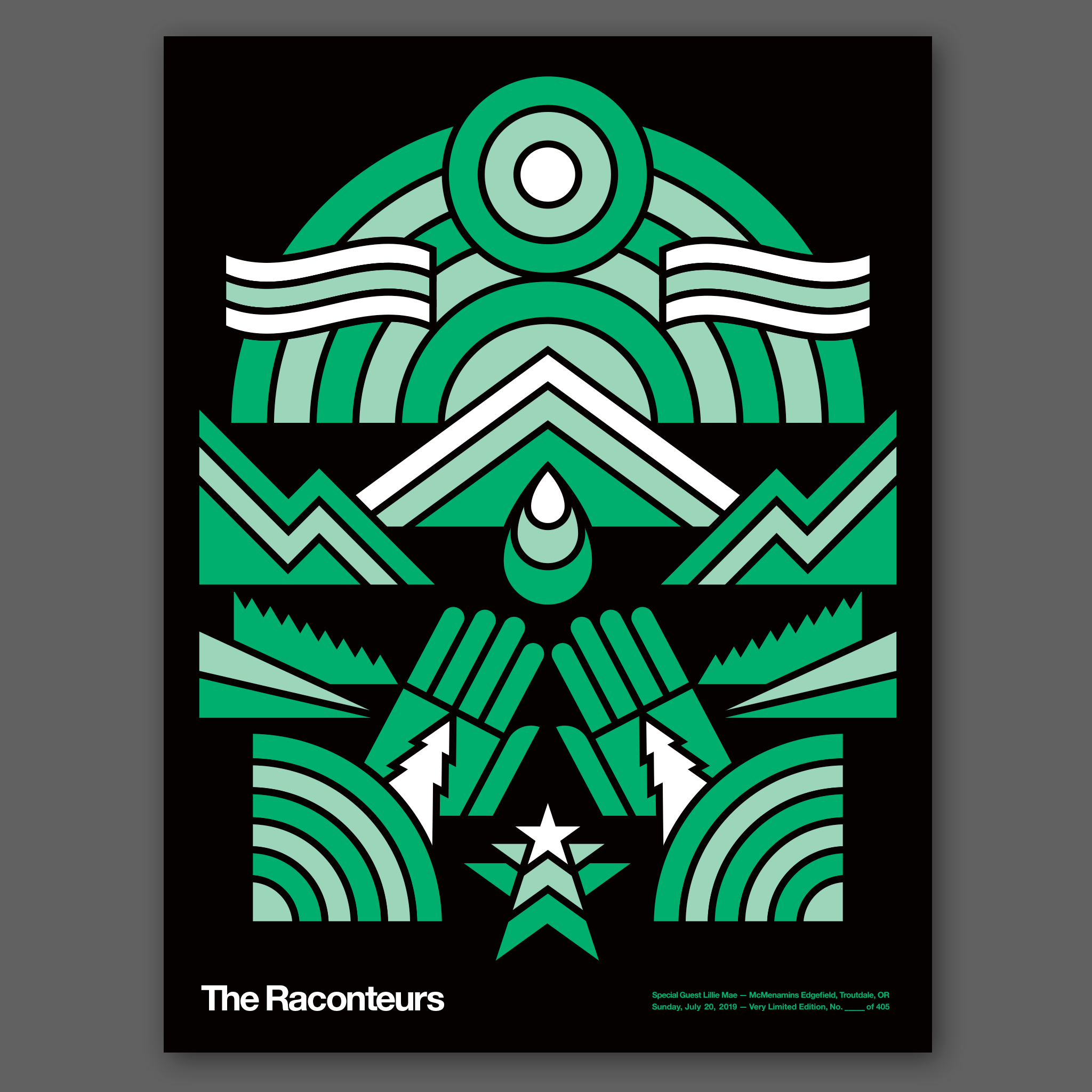 DDC-237 “The Raconteurs, Portland, 7/19/2019” Poster