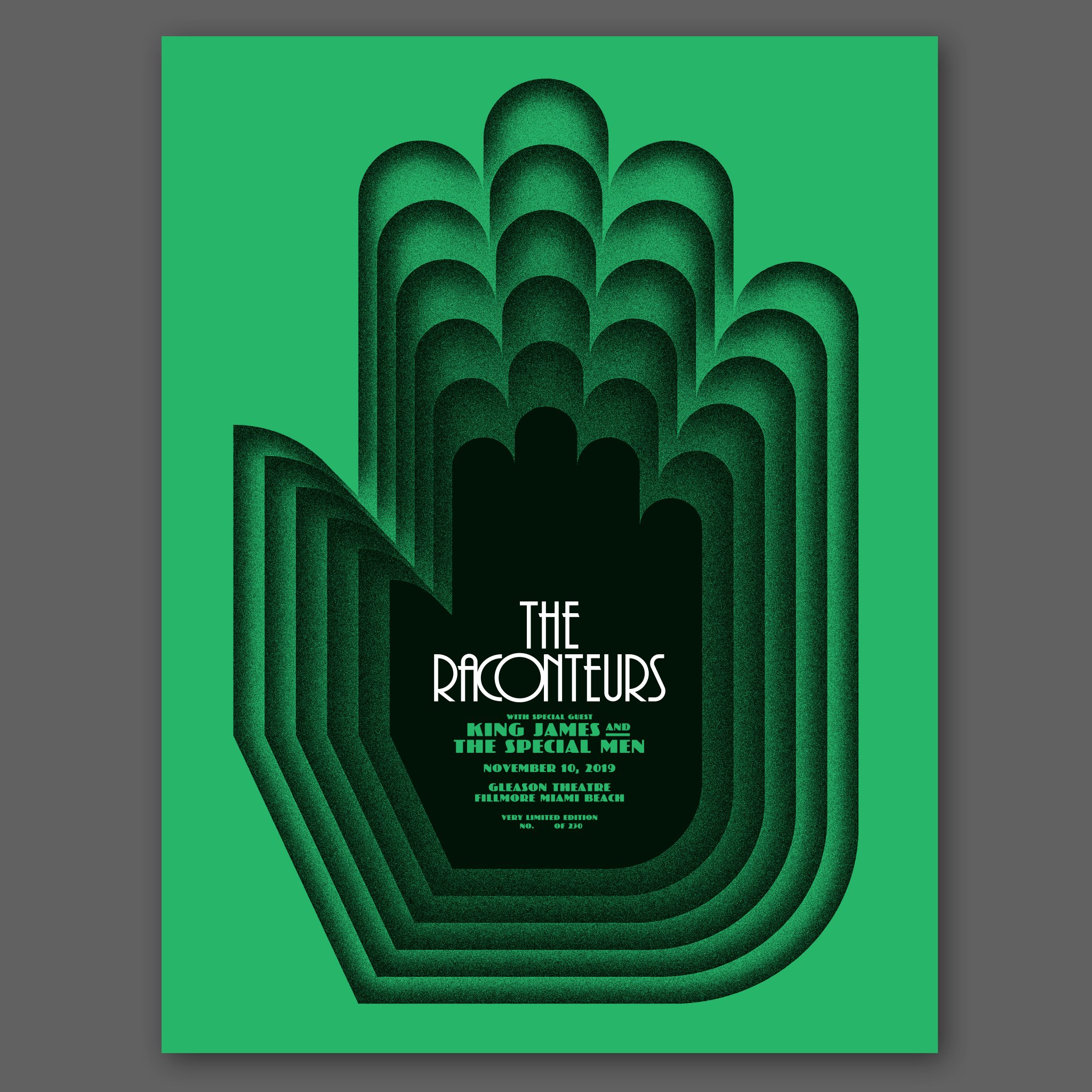 DDC-237 “The Raconteurs, Miami Beach, 11/10/19” Poster