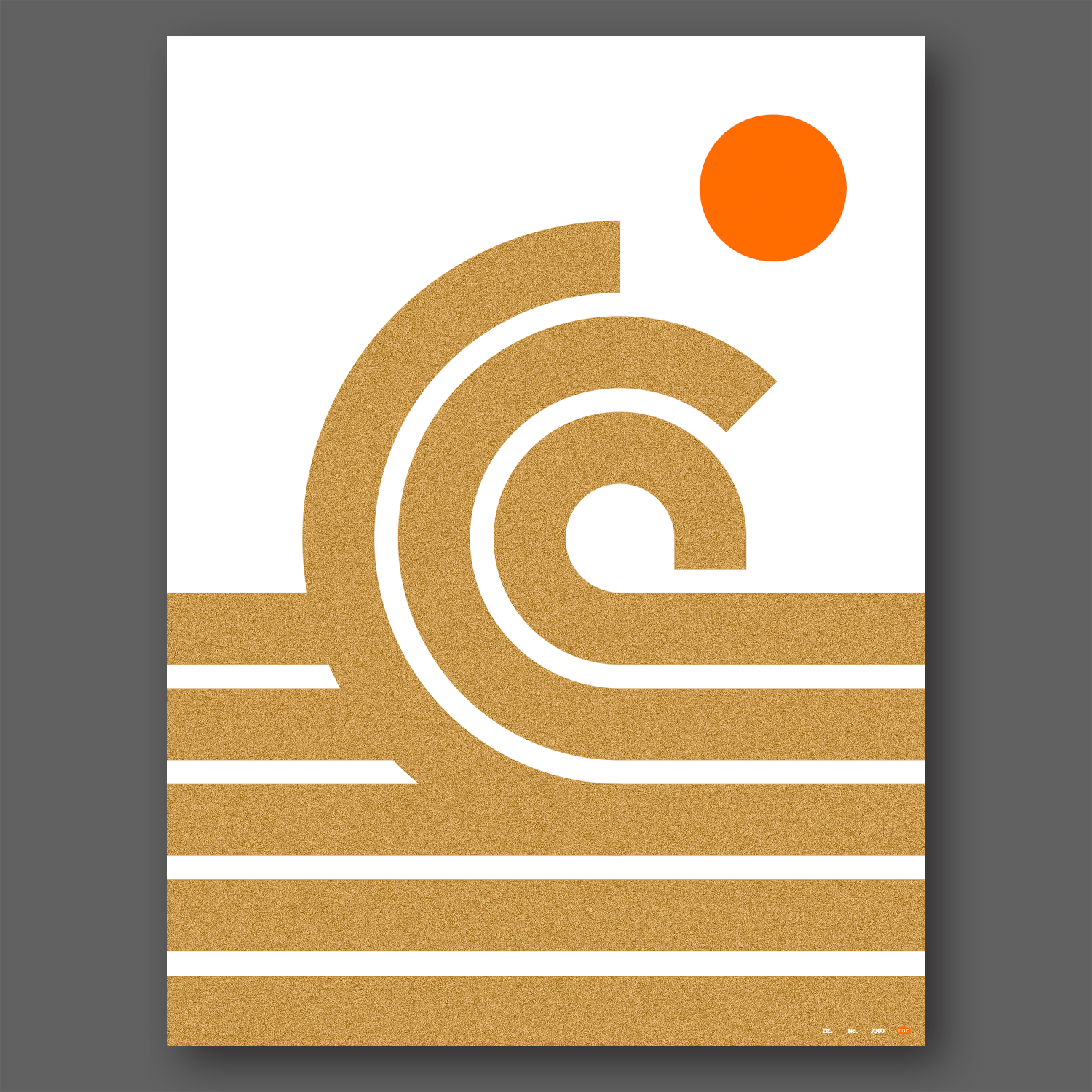 DDC-194 “Oceanics Gold Wave” Poster