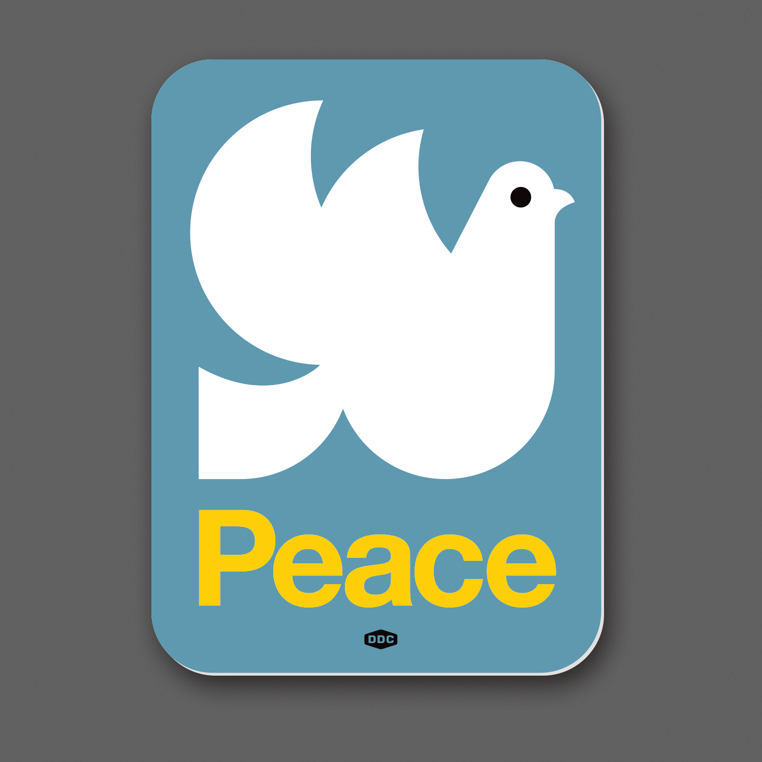 DDC-169 “Peace Dove - Slate Blue” Decal