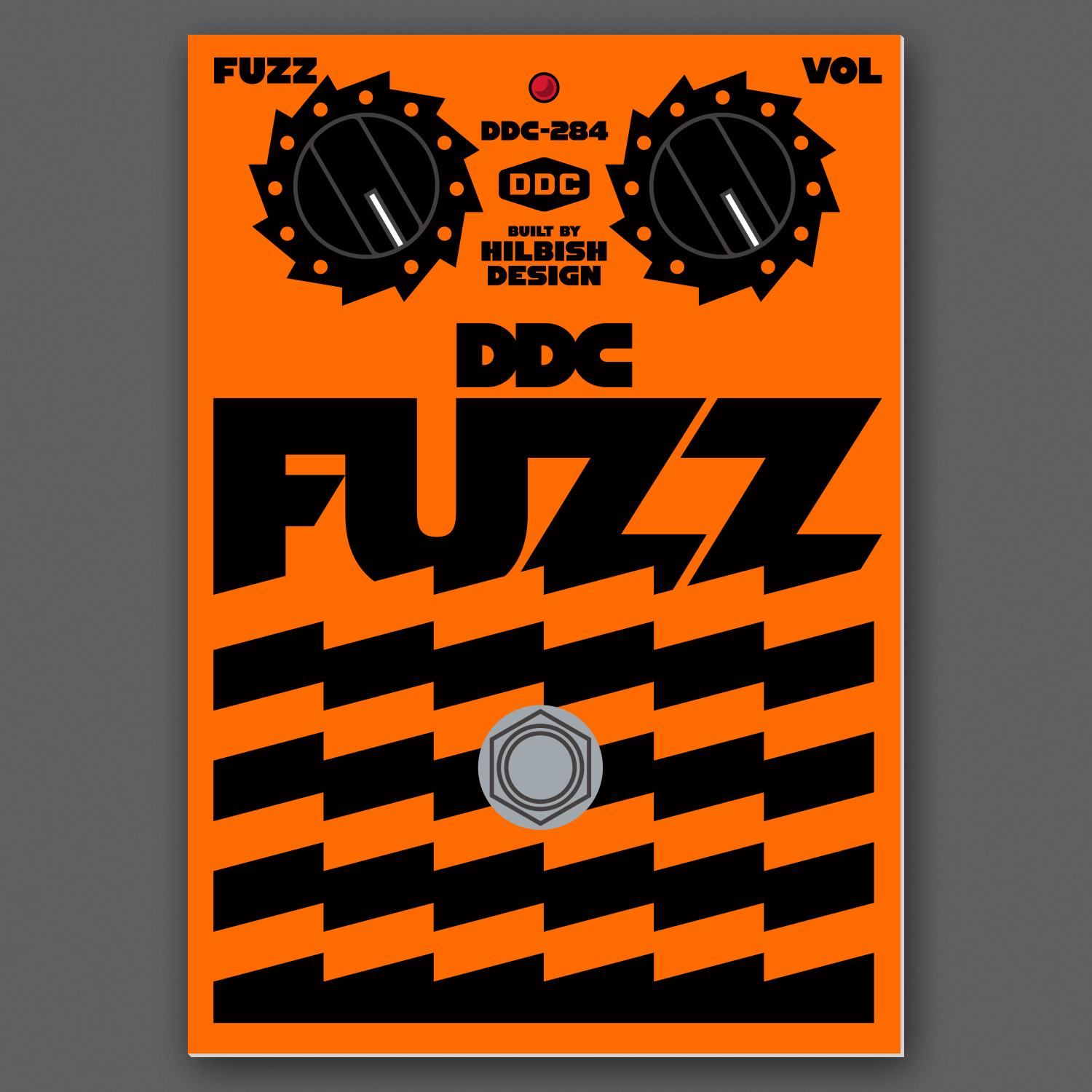 DDC-284 “DDC Fuzz Pedal” Decal