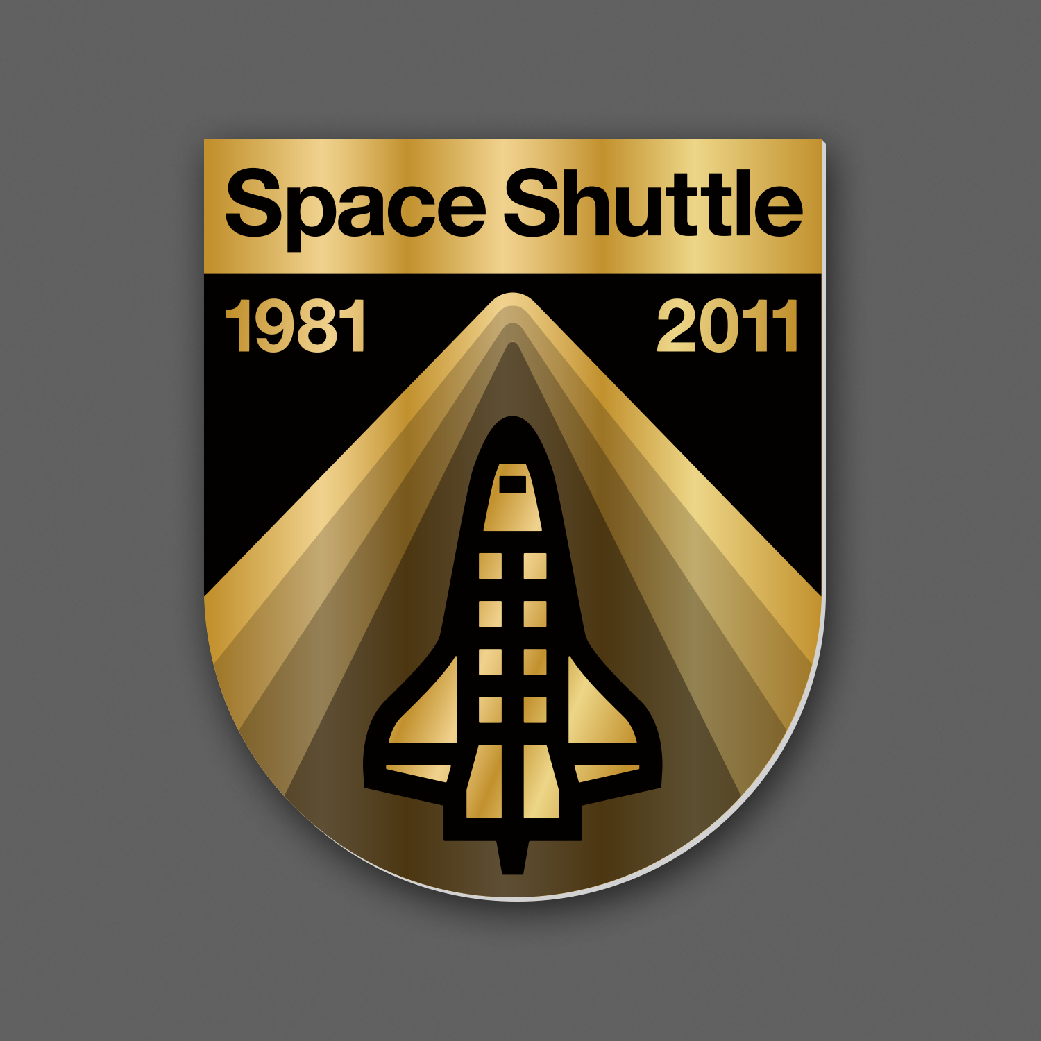 DDC-090 “Space Shuttle - Gold Metallic” Decal
