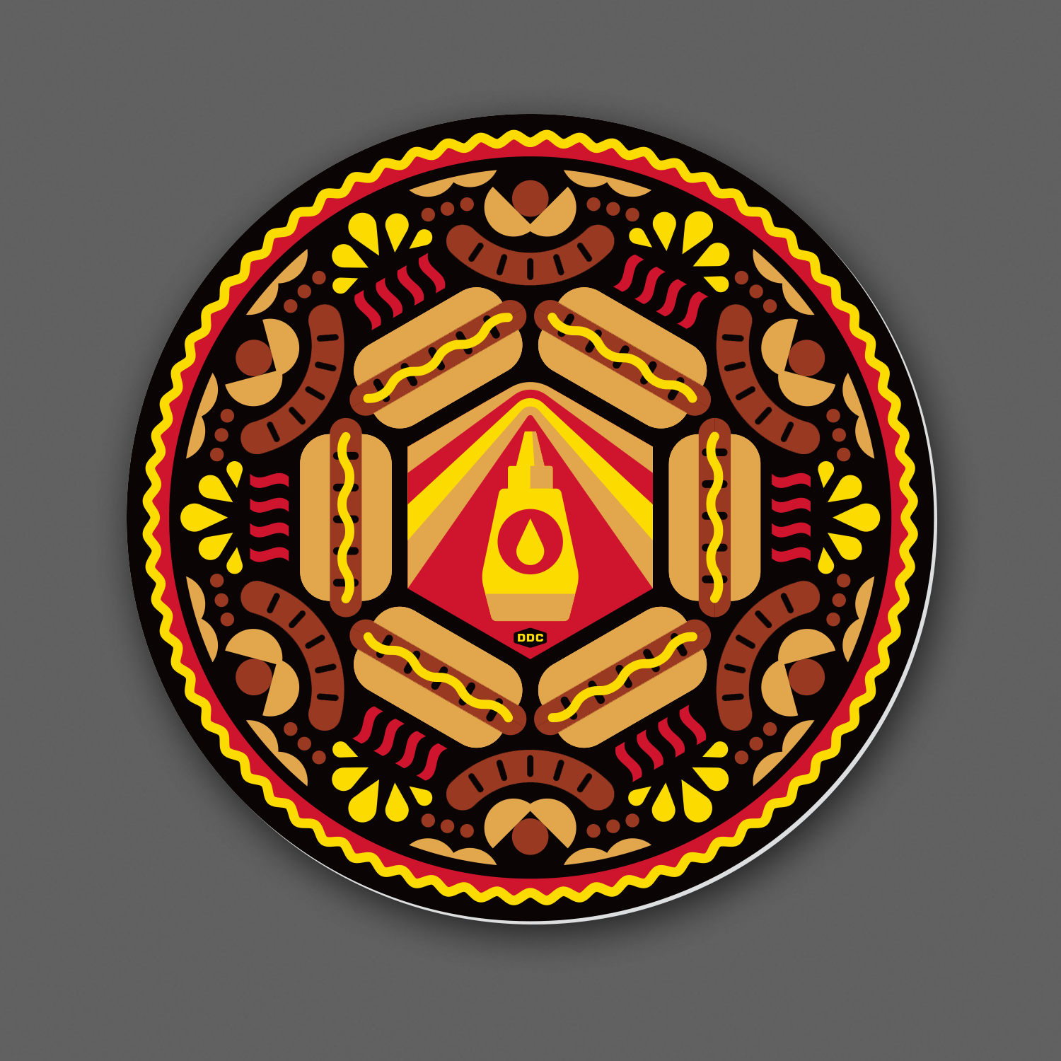DDC-342 “Hot Dog Mandala” Decal