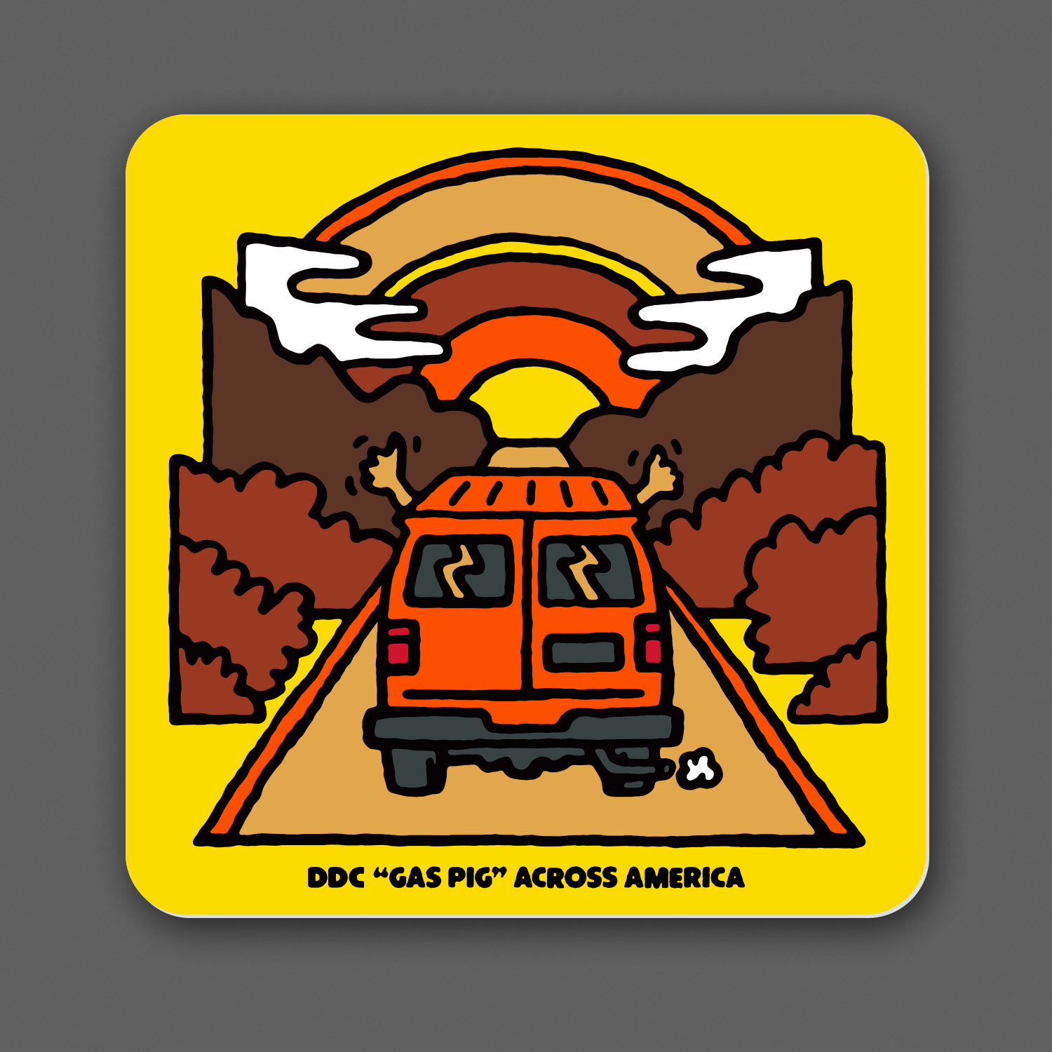 DDC-353 “Gas Pig Across America” Decal