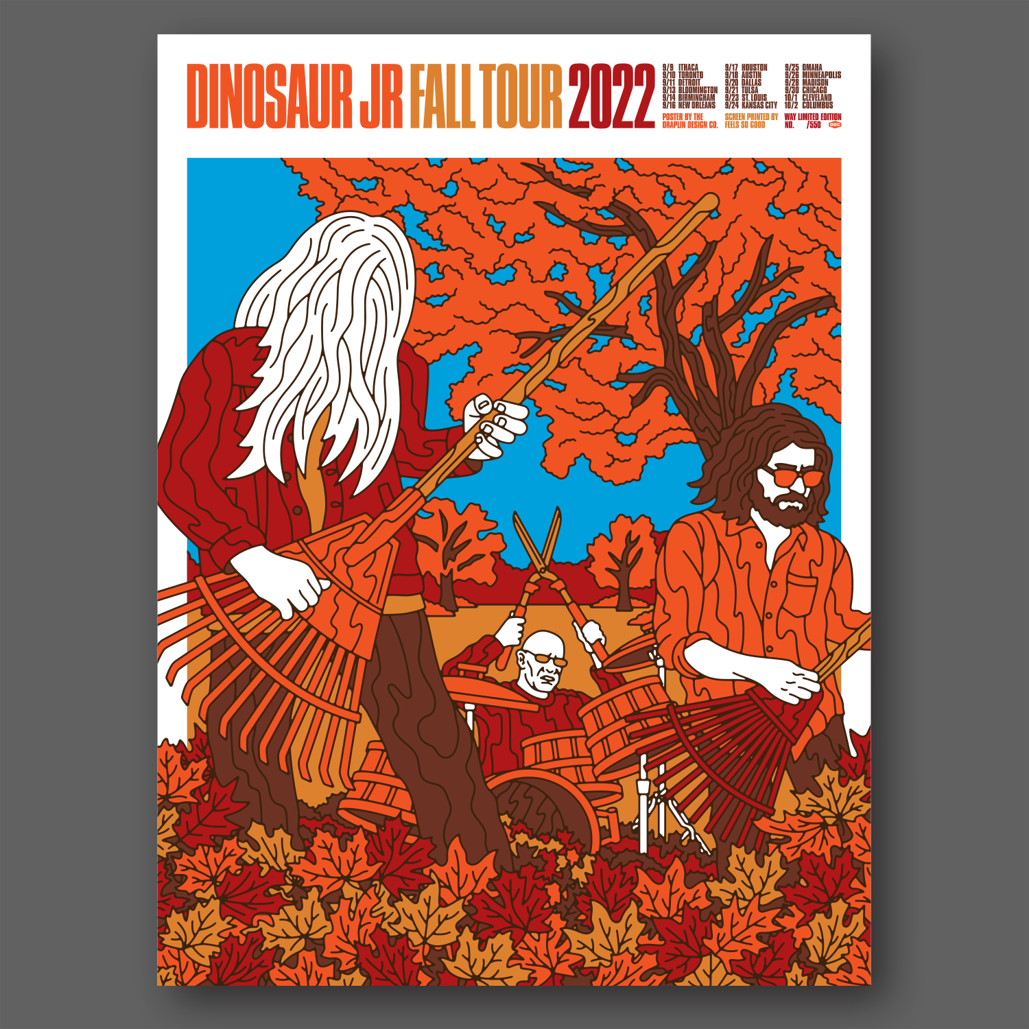 DDC-310 “Dinosaur Jr, Fall Tour, 2022” Poster