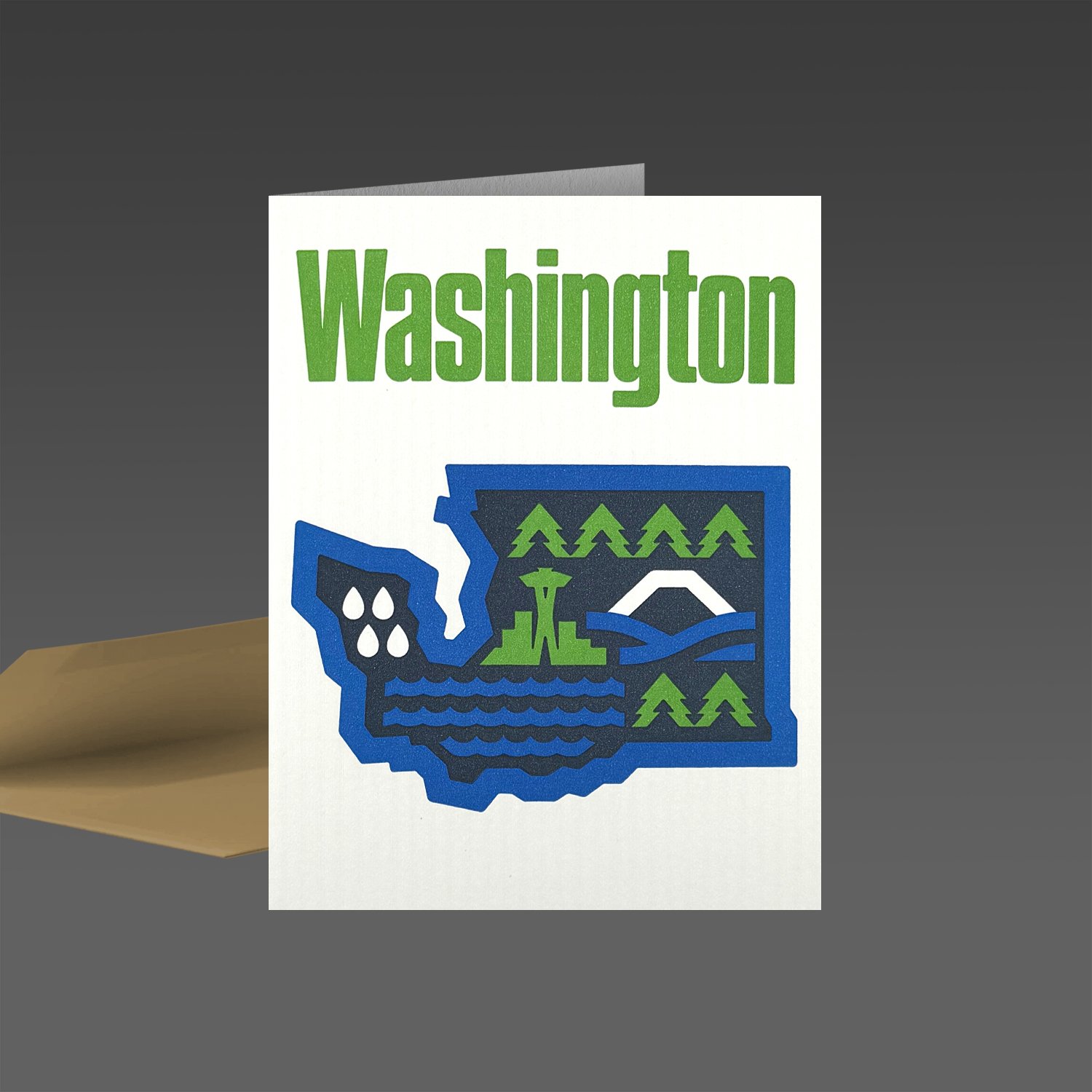 DDC-391-1 “Egg Press Washington” Card and Envelope