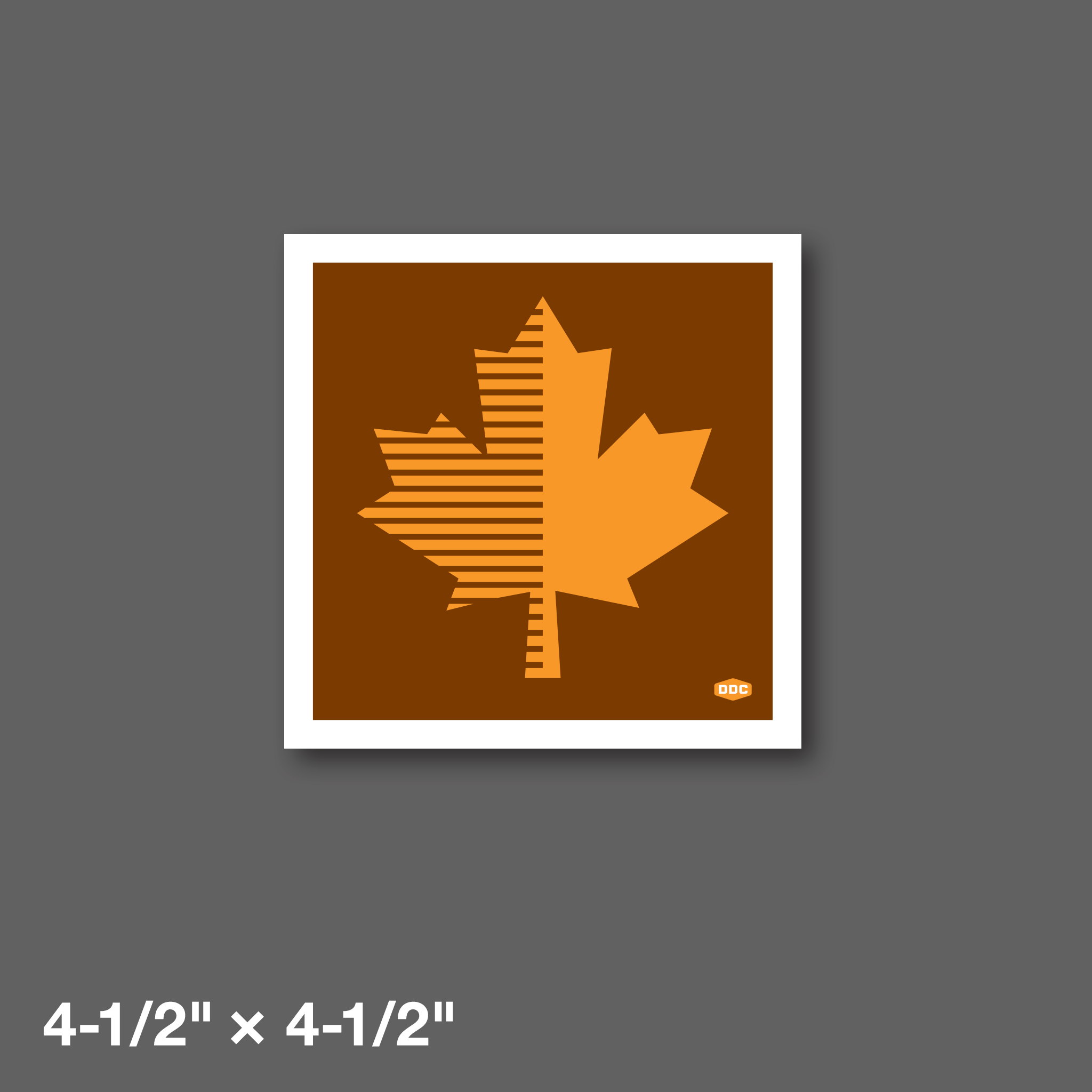 DDC-140 “Leaf” Mini Print - 4-1/2" × 4-1/2"