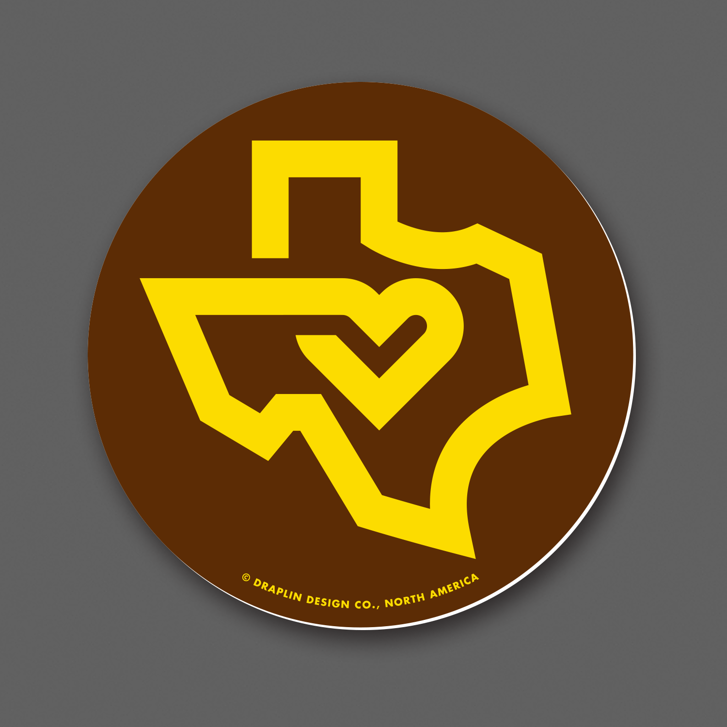 DDC-162 “Texas Love - Brown/Yellow” Decal