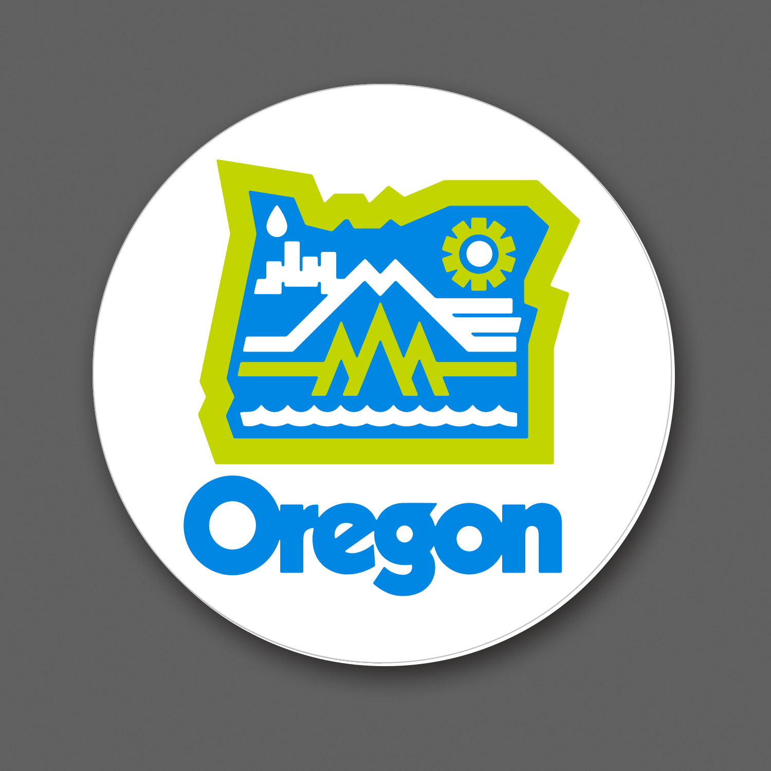DDC-081 “Oregon, Oh Yeah - White” Decal