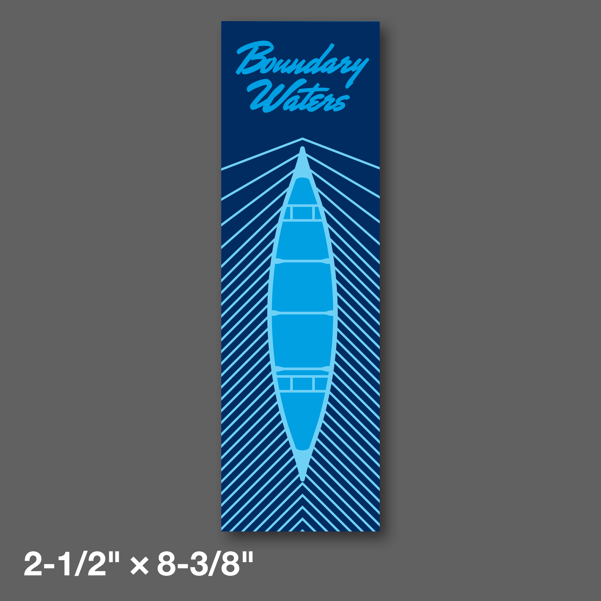 DDC-196 “Boundary Waters - Blue” Mini Print - 2-1/2" × 8-3/8"