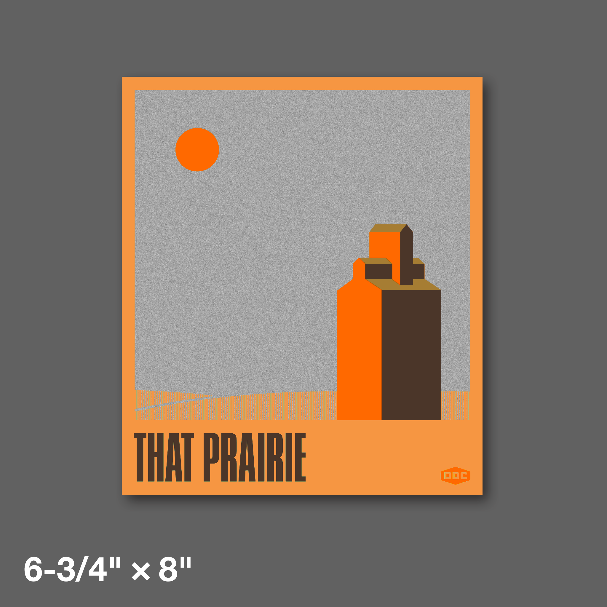 DDC-394 “That Prairie - Rust” Mini Print - 6-3/4" × 8"