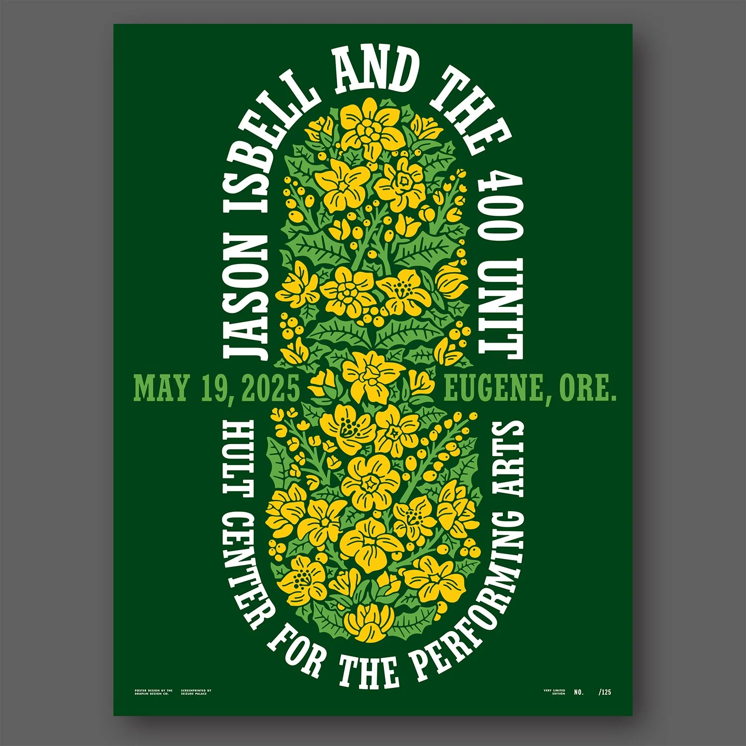 DDC-057 “Jason Isbell, Eugene, 5/19/2025” Poster — Draplin Design