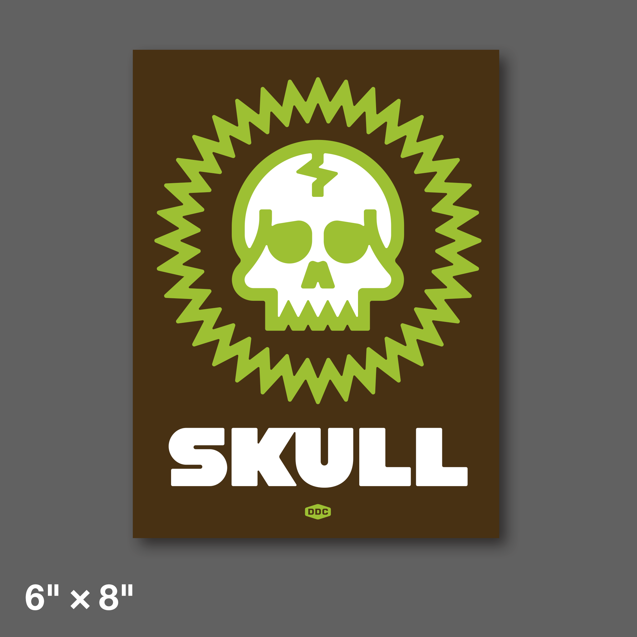 DDC-290 “Skull” Mini Print - 6" × 8"