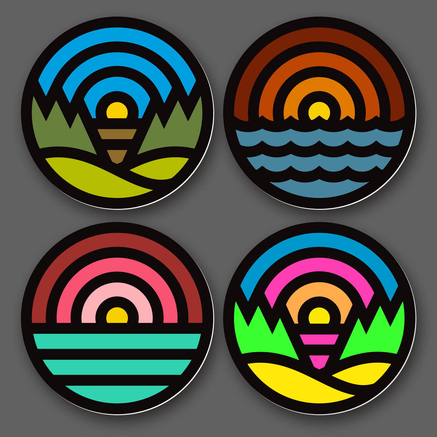 DDC-156 “Wilds/Waves/Whims” Decal 4-Pack