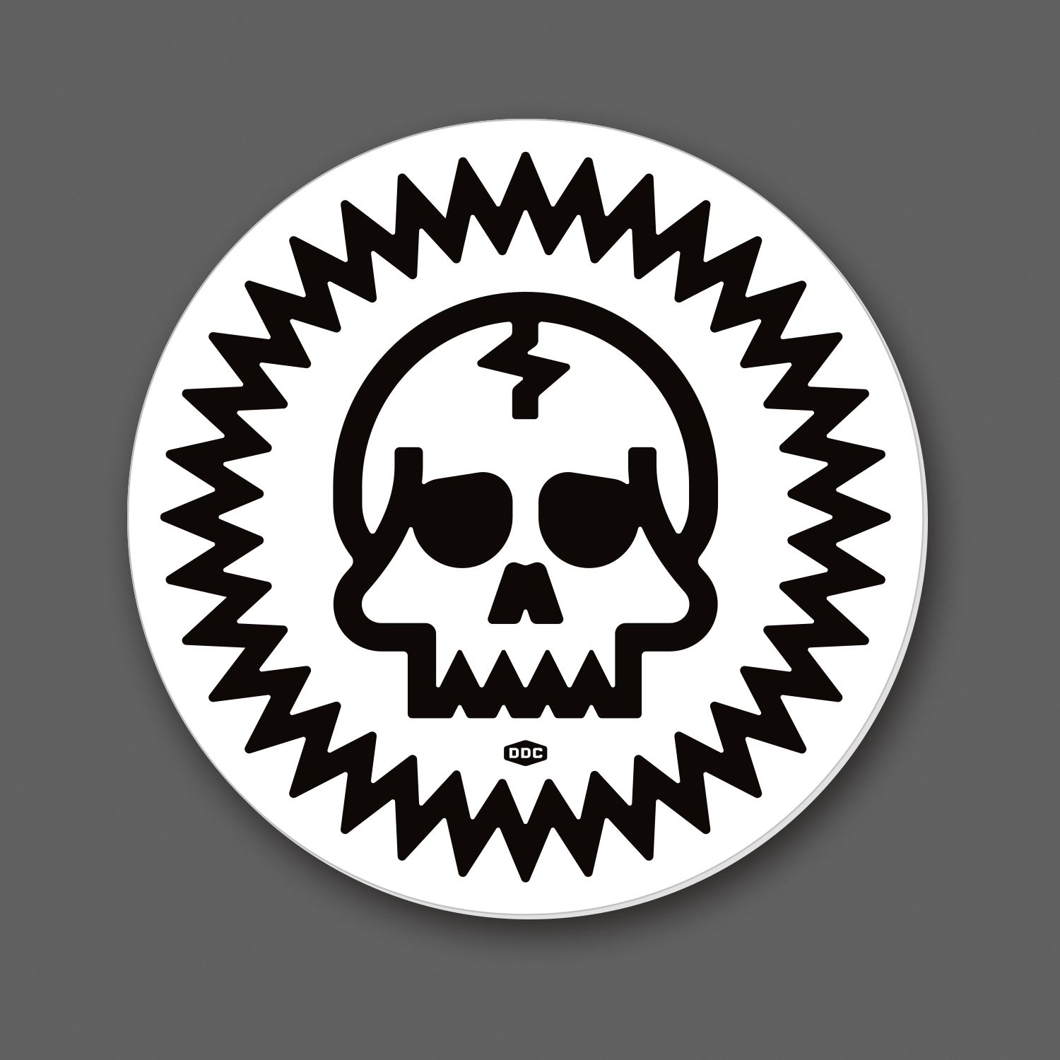 DDC-290 “Skull - White/Black” Decal