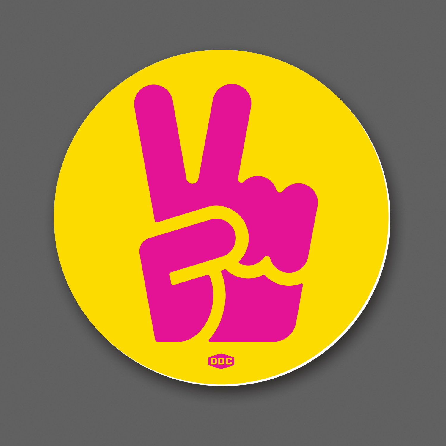 DDC-187 “Peace Fingers - Yellow/Magenta” Decal