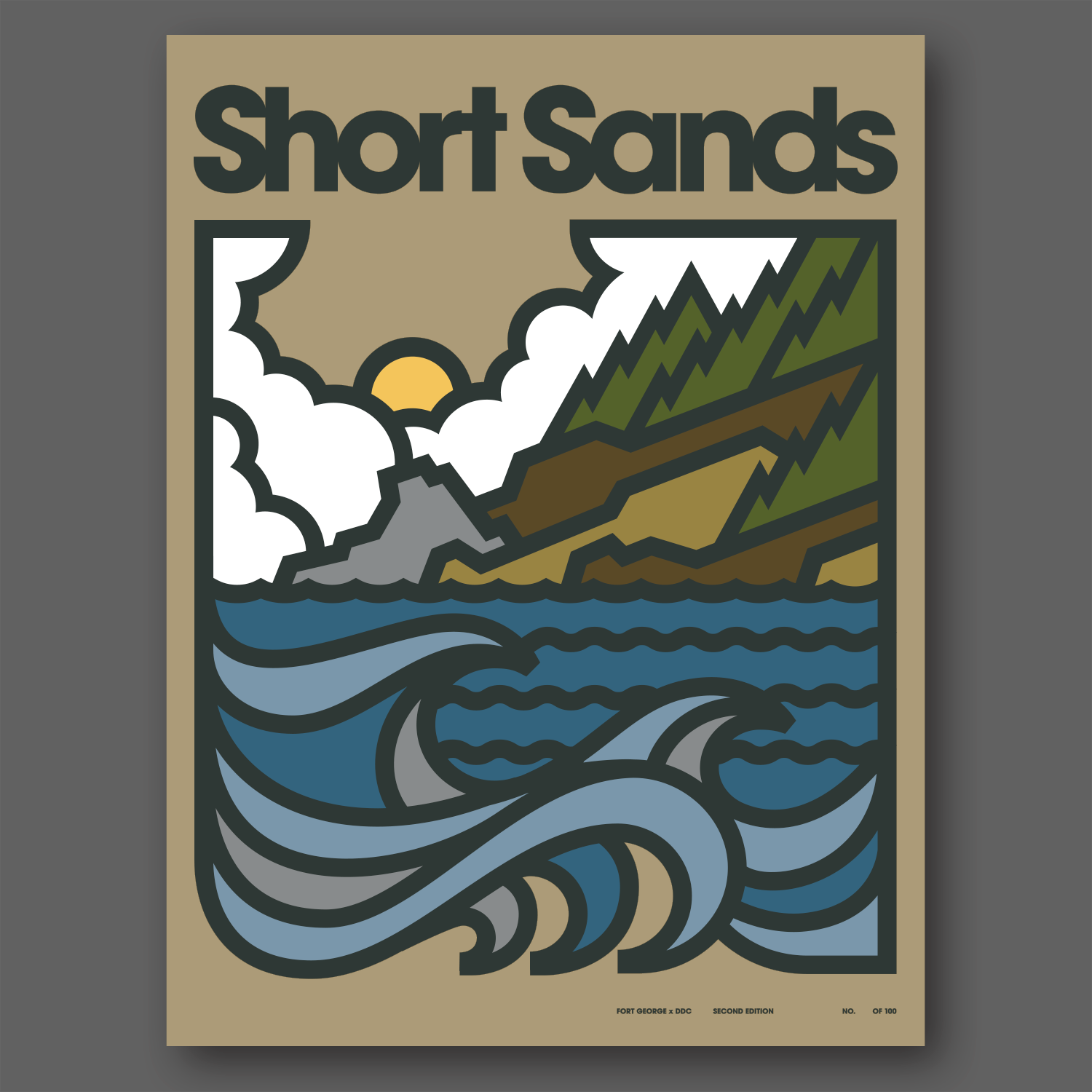 DDC-154 “Short Sands  - Sand” Poster