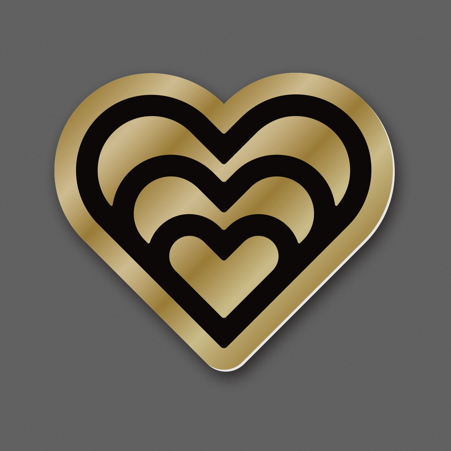 DDC-205 “Expanding Heart - Gold” Decal