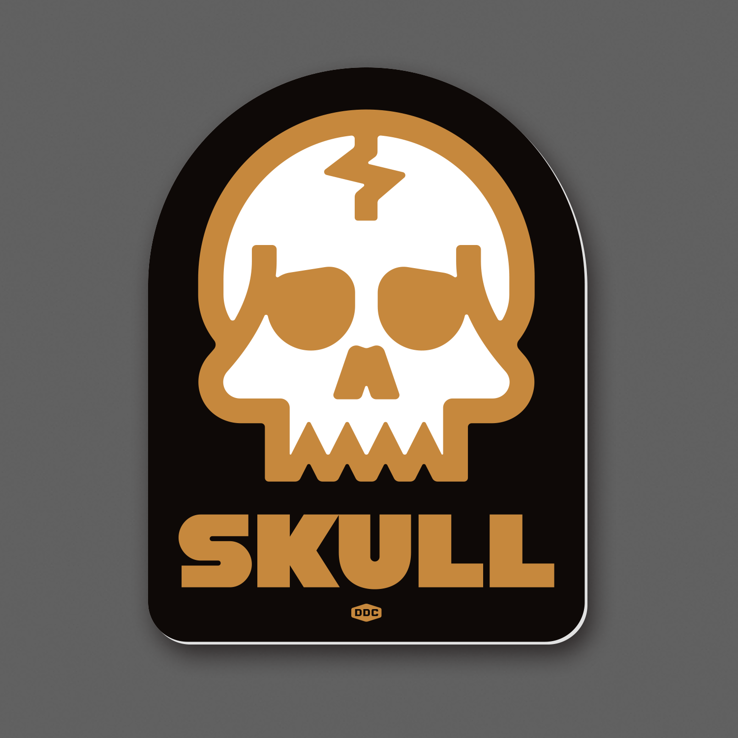 DDC-290 “Skull Tombstone - Black/Brown” Decal