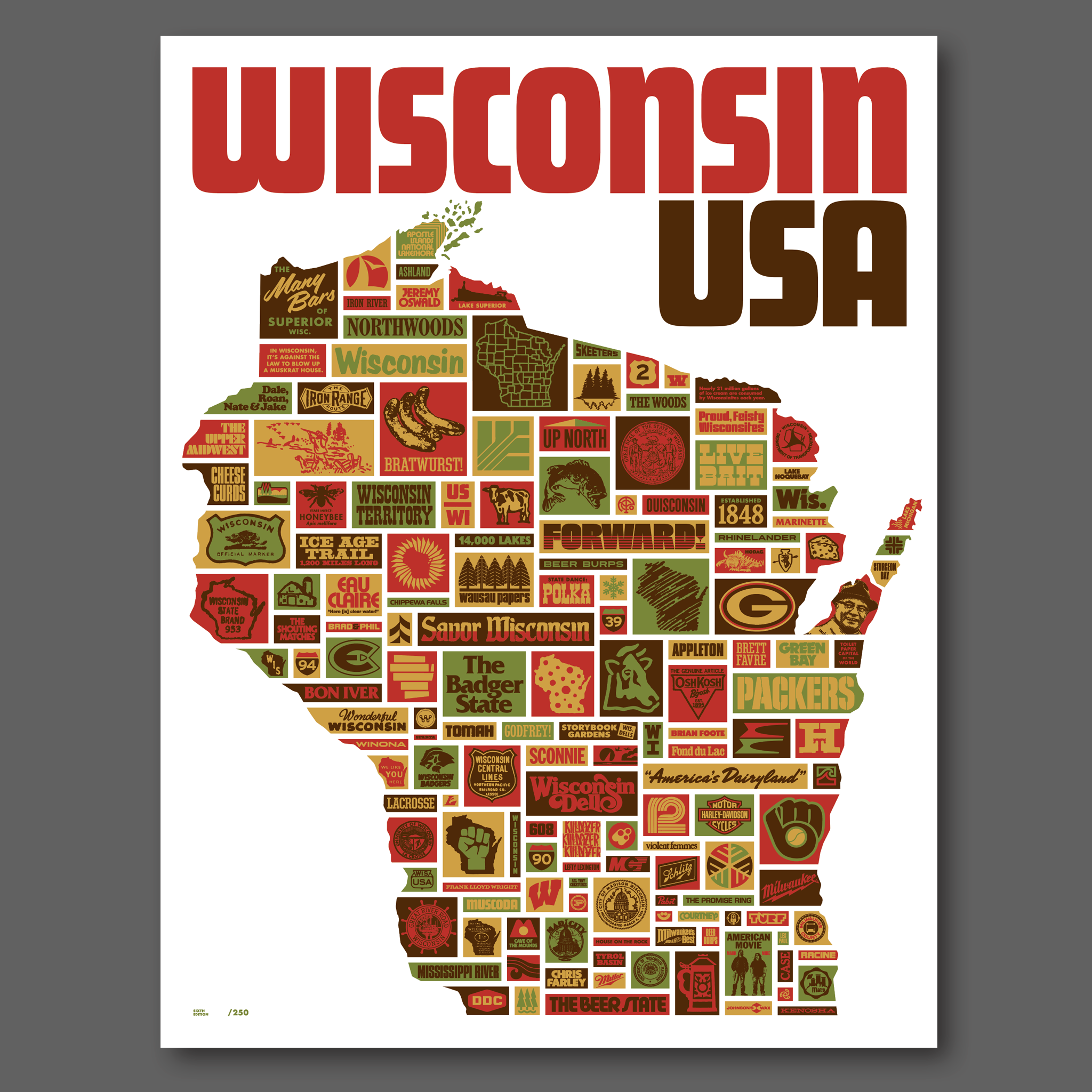 DDC-097 “Wonderful Wisconsin” Poster