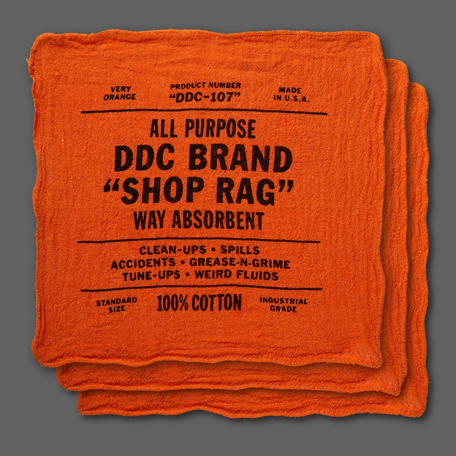 DDC-107 “Shop Rag” 3-Pack — Draplin Design Co., North America