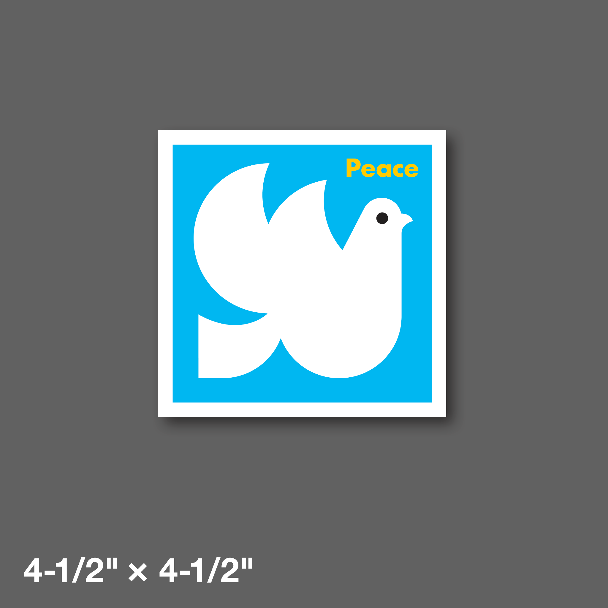 DDC-169 “Peace Dove” Mini Print - 4-1/2" × 4-1/2"