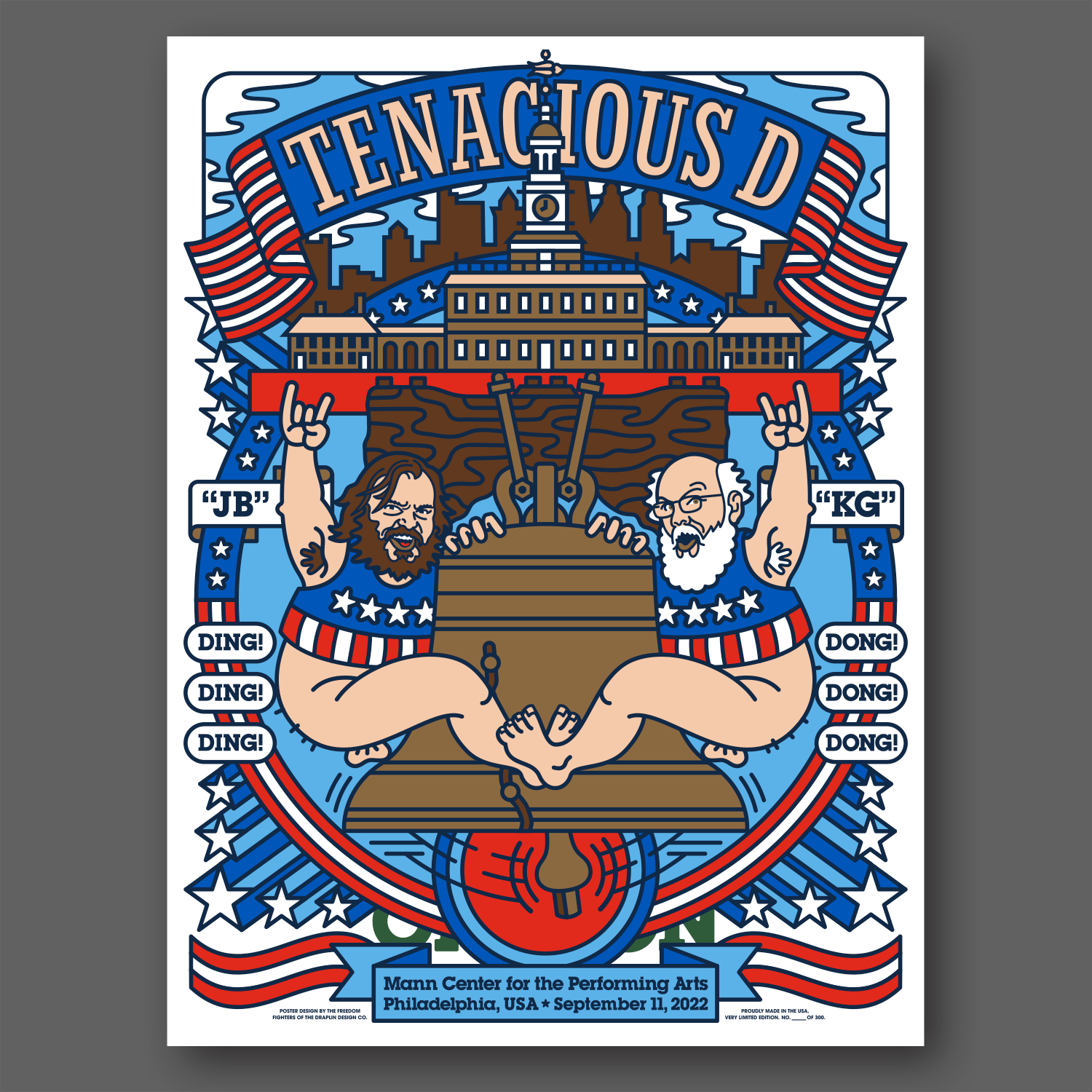 DDC-312 “Tenacious D, Philadelphia, 9/11/2022” Poster