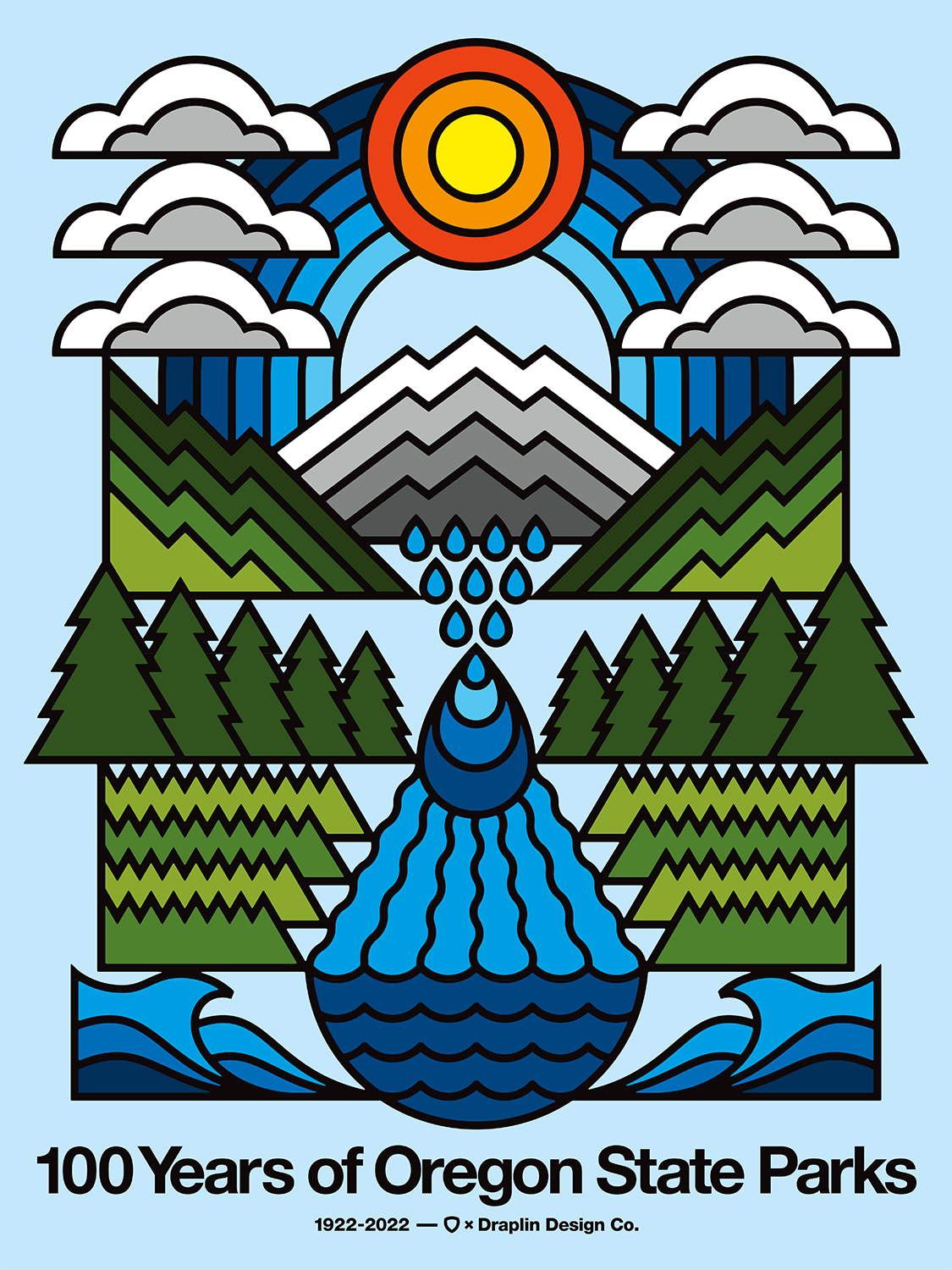 Oregon State Designs State of Oregon — Draplin Design Co., North America
