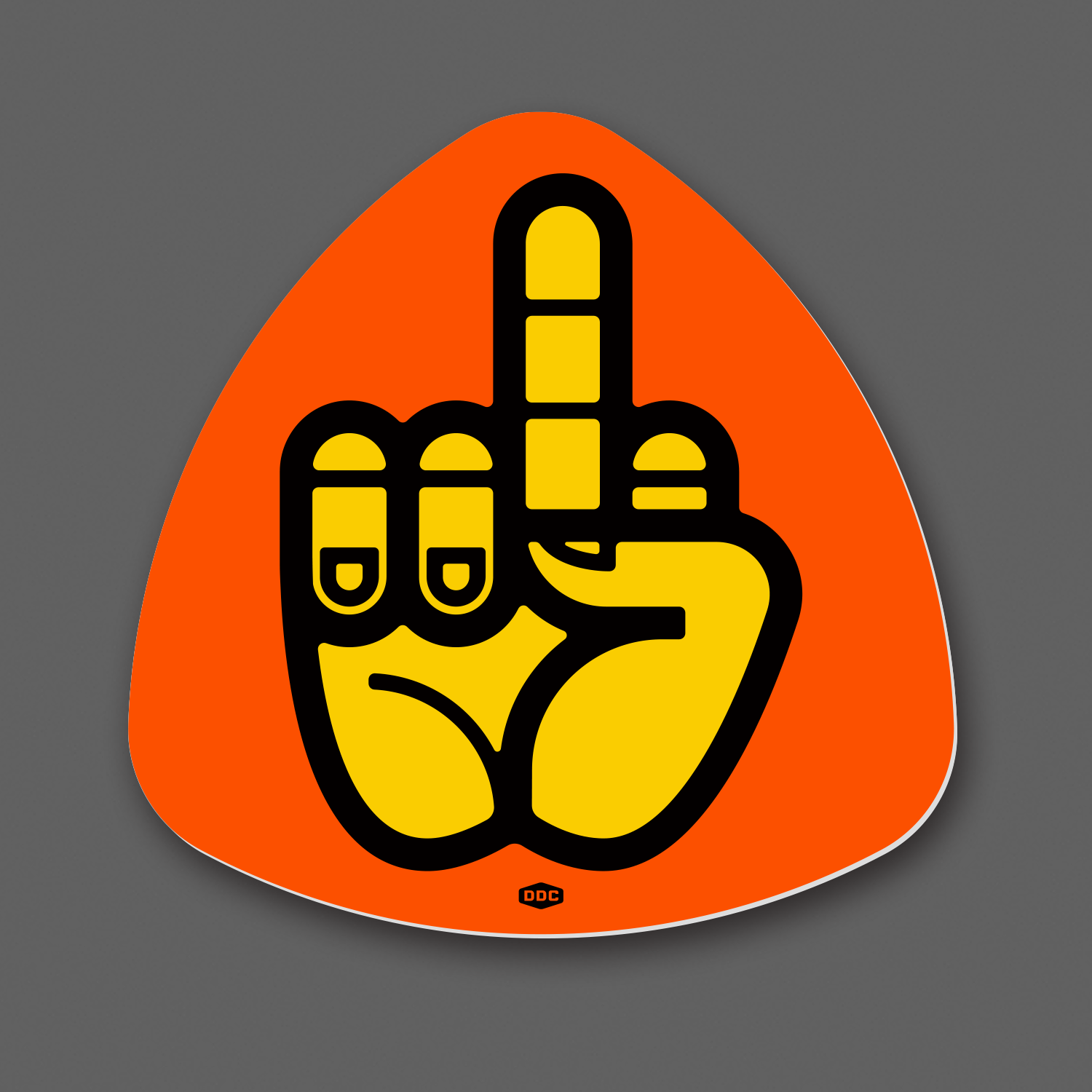 DDC-229 “Middle Finger - Orange” Decal