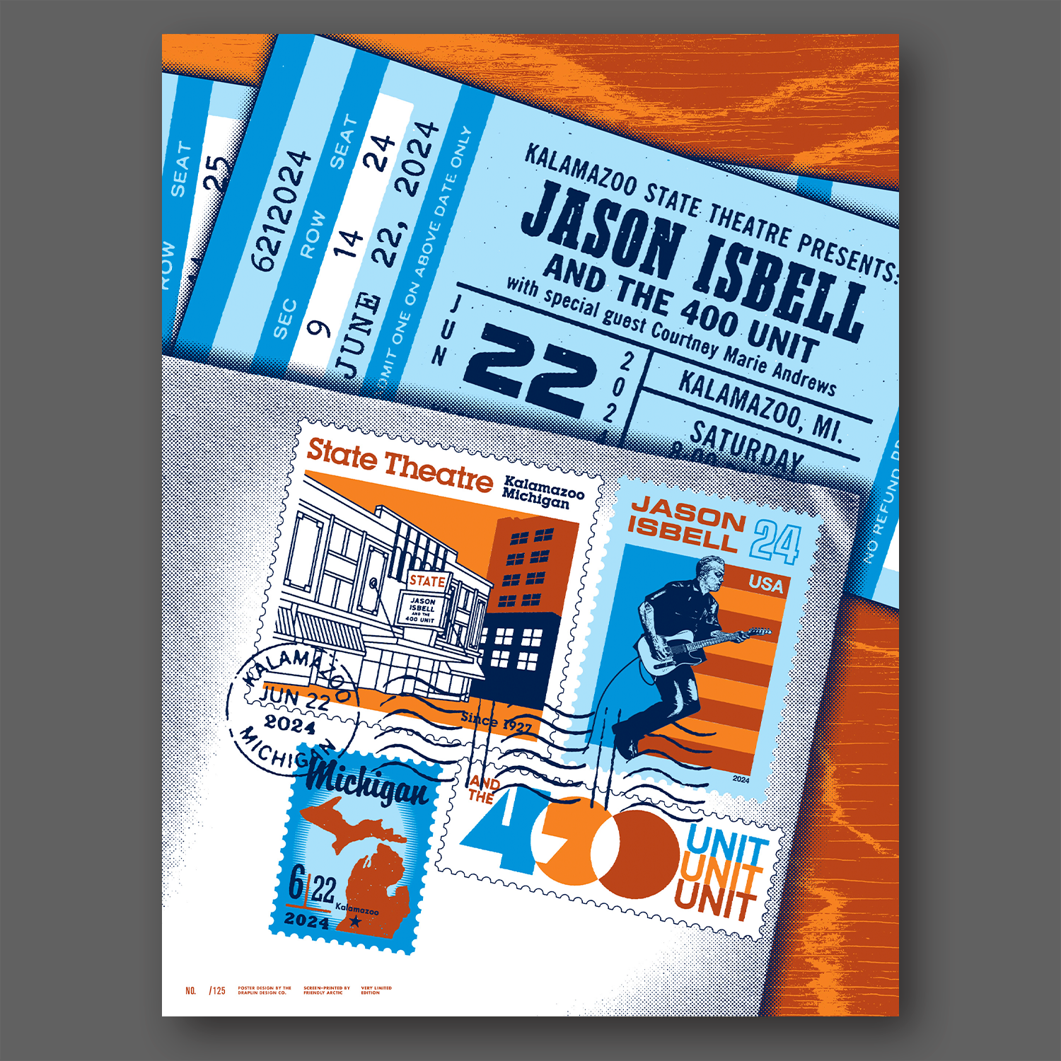 DDC-057 “Jason Isbell, Kalamazoo, 6/22/2024” Poster