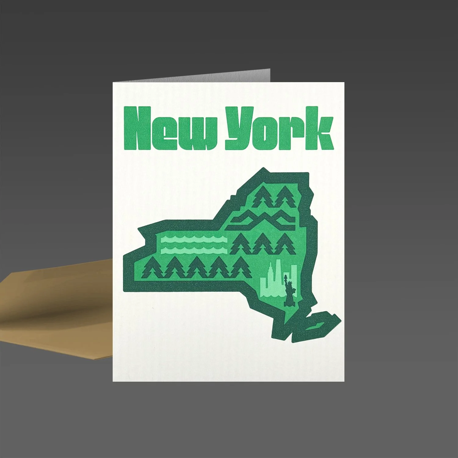 DDC-391-4 “Egg Press - New York” Card and Envelope