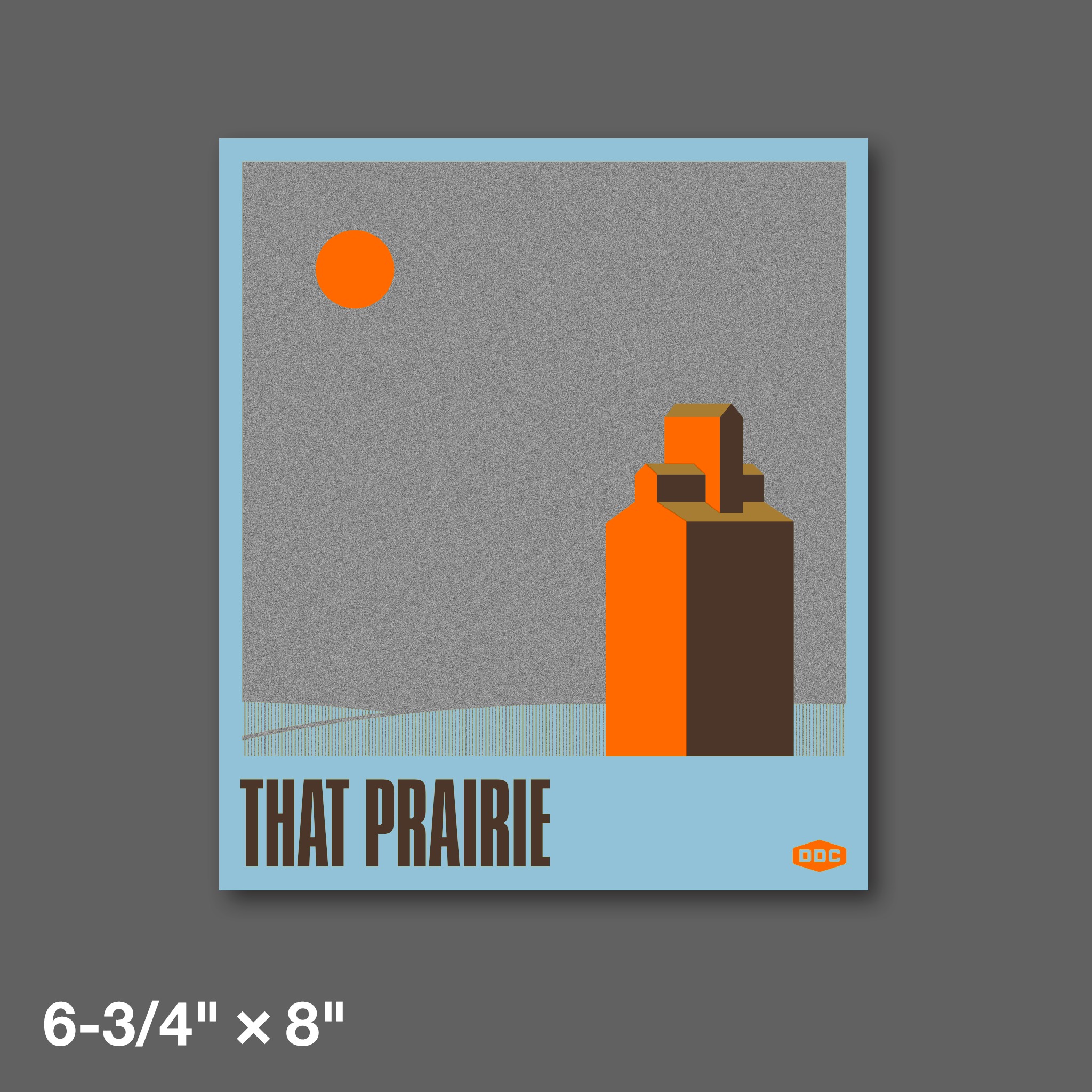 DDC-394 “That Prairie - Baby Blue” Mini Print - 6-3/4" × 8"
