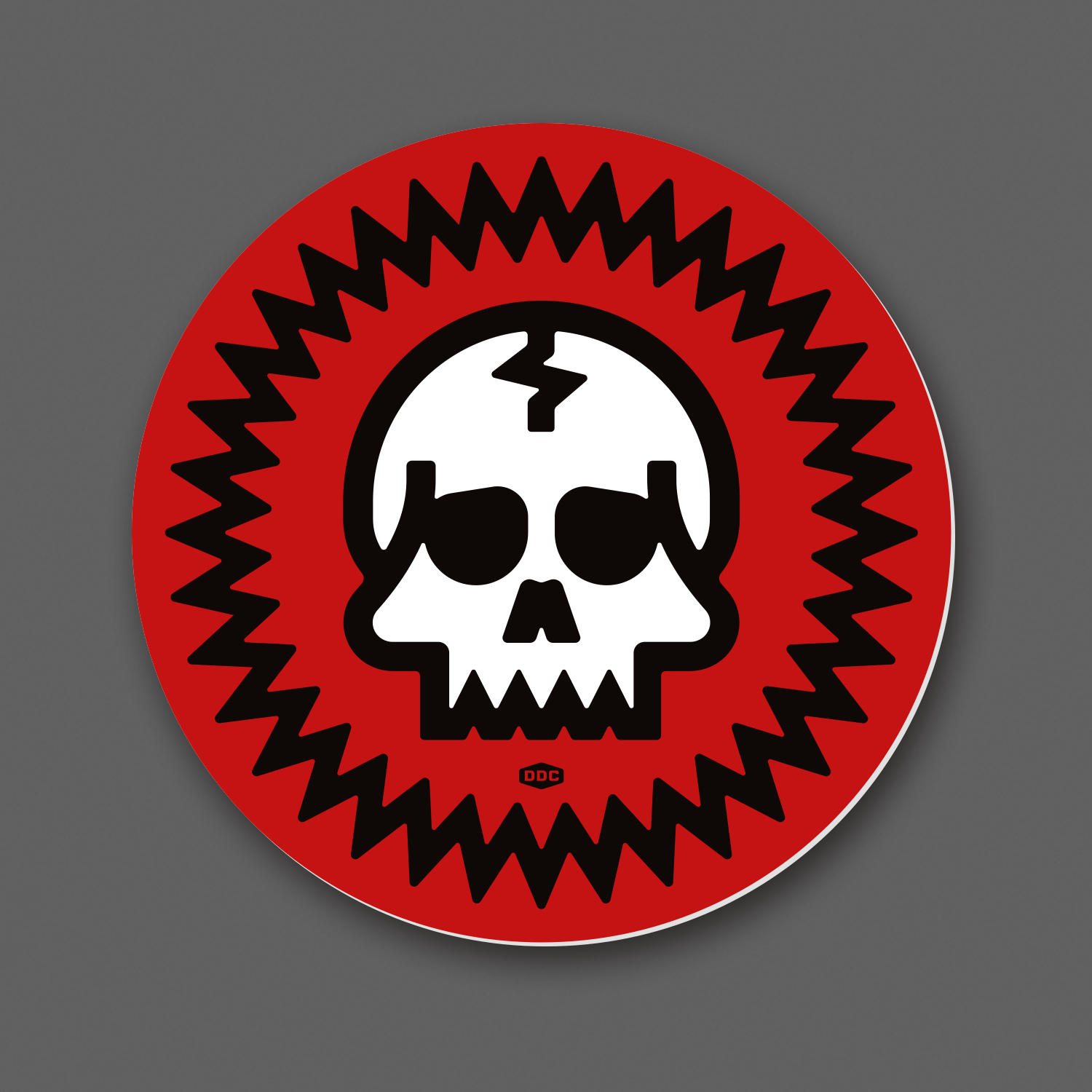 DDC-290 “Skull - Red/Black” Decal