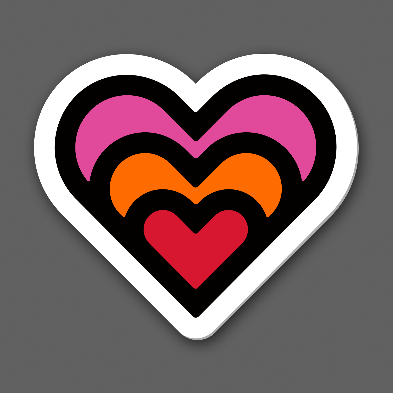 DDC-205 “Expanding Heart - White” Decal