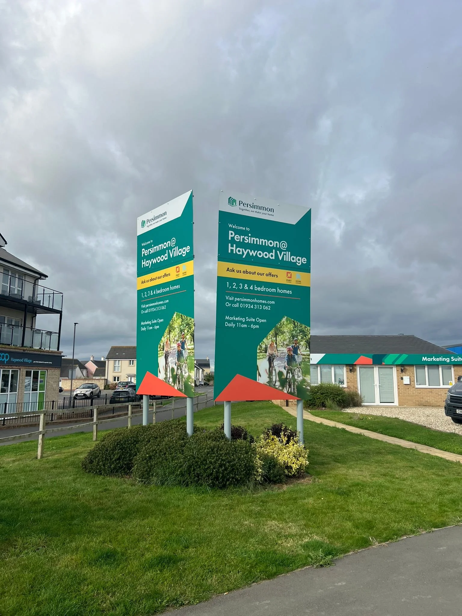 Pillar and Post Stack Sign for Persimmon Homes