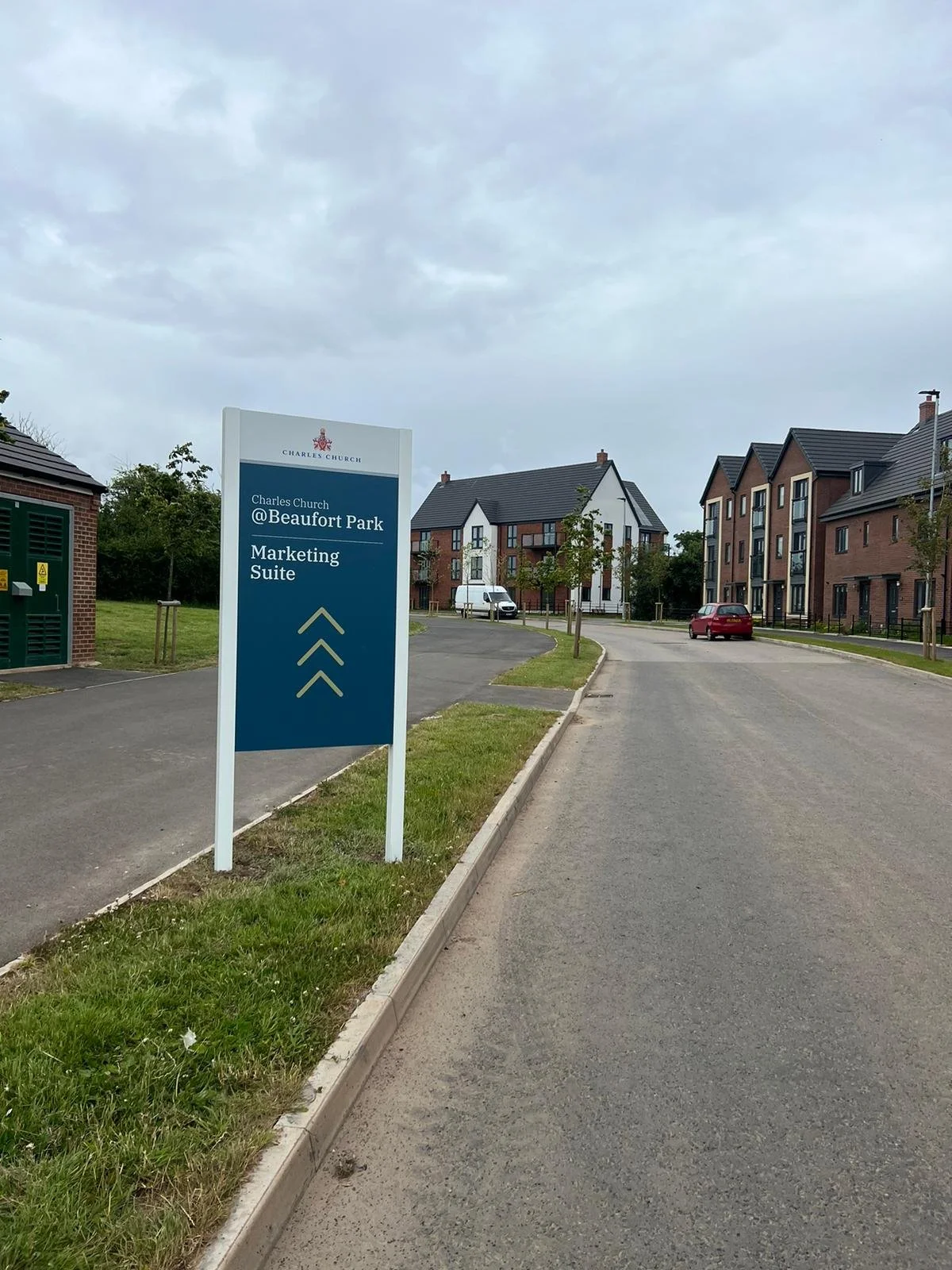 Pillar and Post Stack Sign for Persimmon Homes