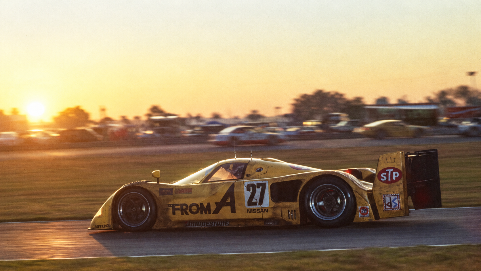 Vintage Nissan Prototype at Sunset.png
