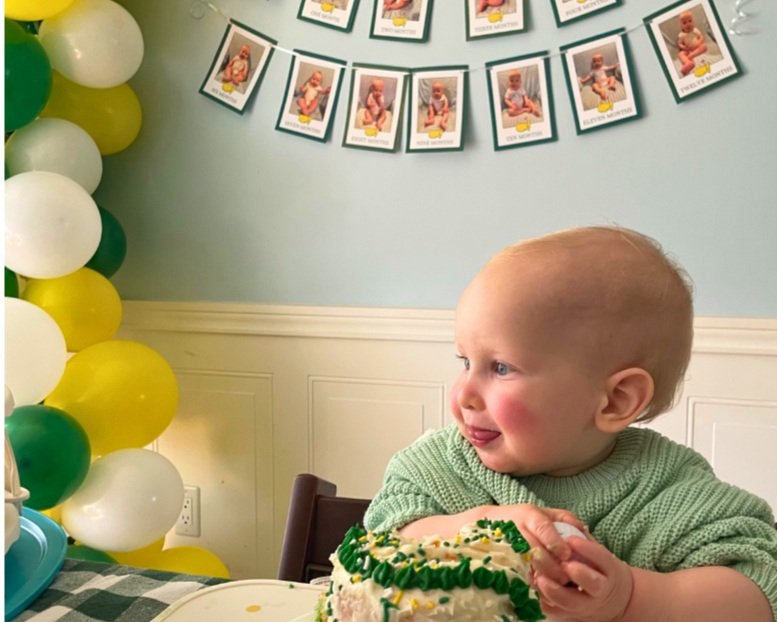 Henry MASTERED His First Year! Let’s Host: A Masters Themed Birthday Party