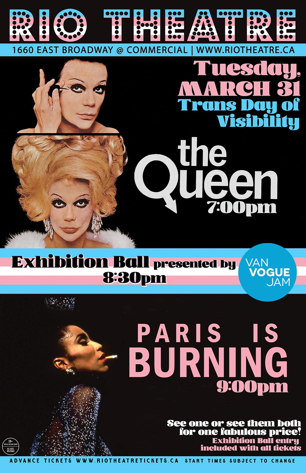 Trans Day of Visibility: Ball &amp; Double Feature