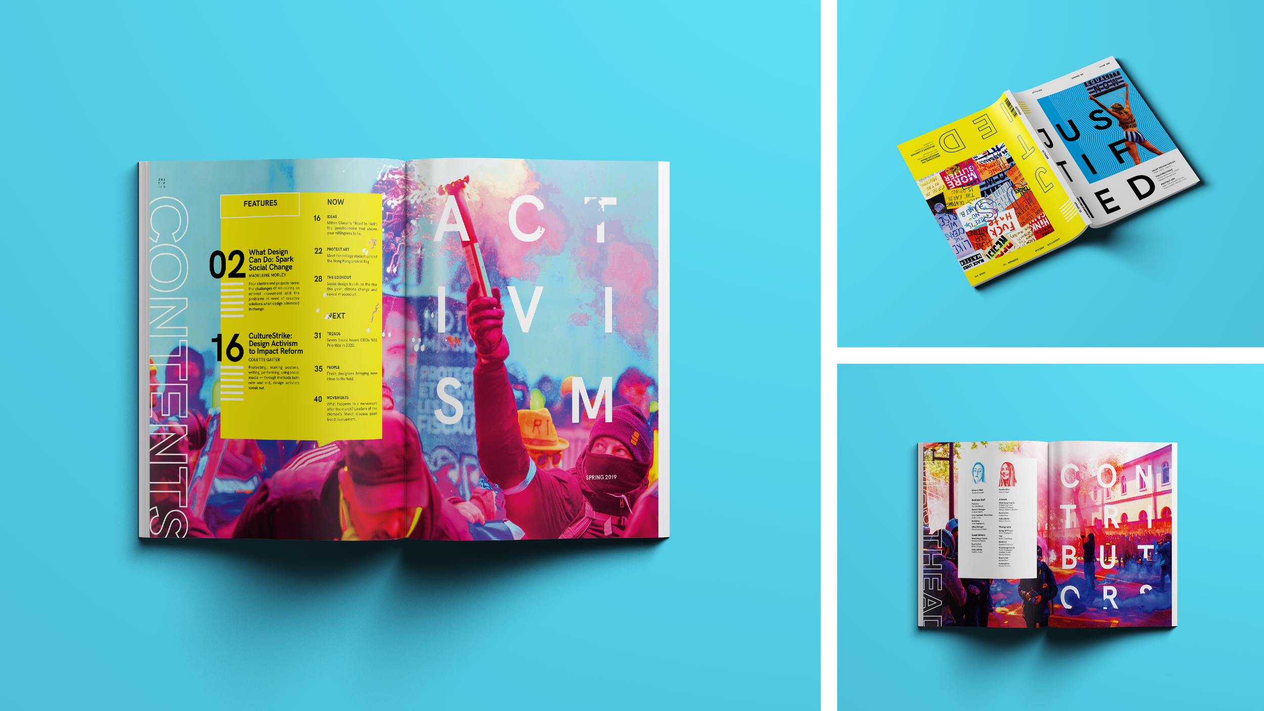Justified | Contents + Contributors