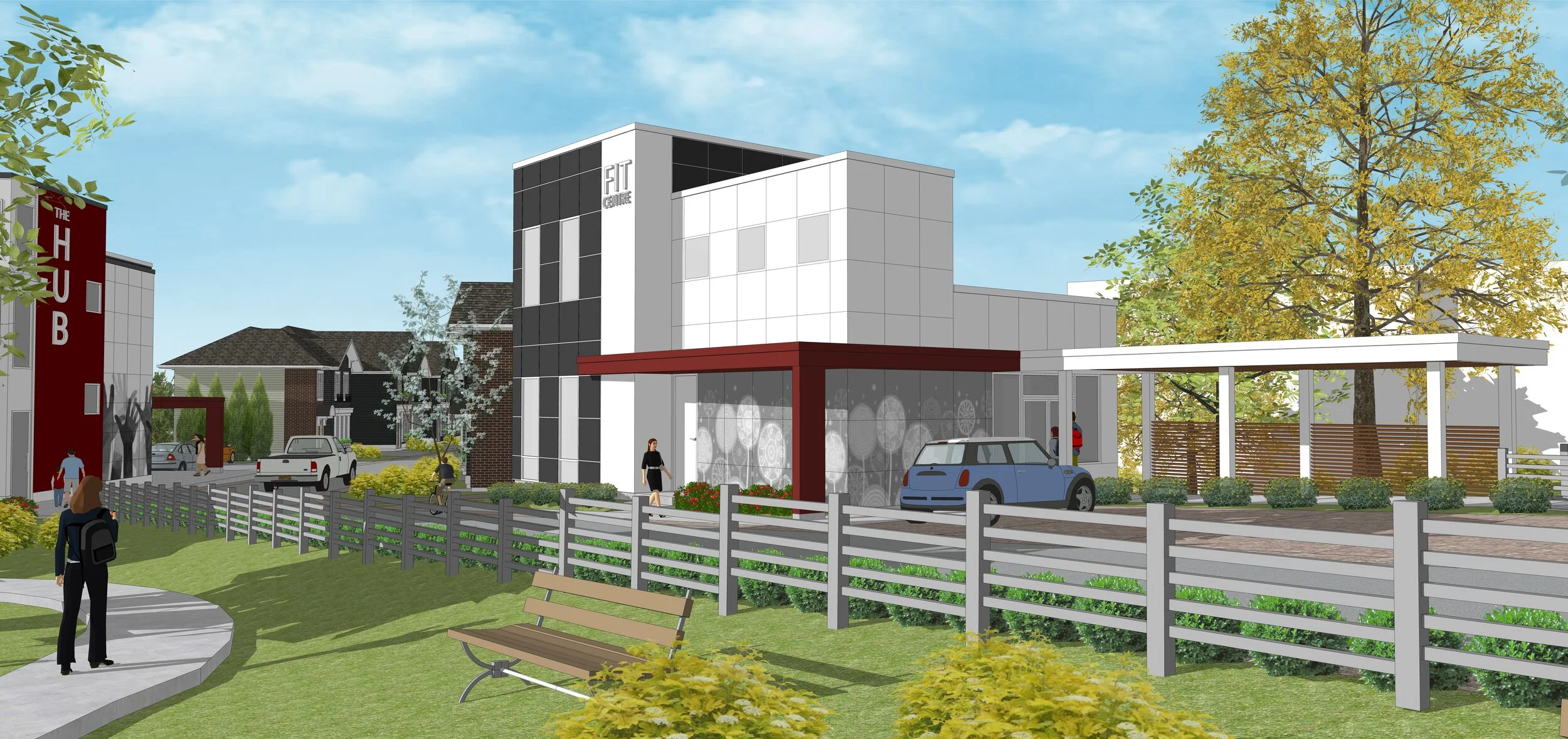 Sketchup Render - Fitness Center
